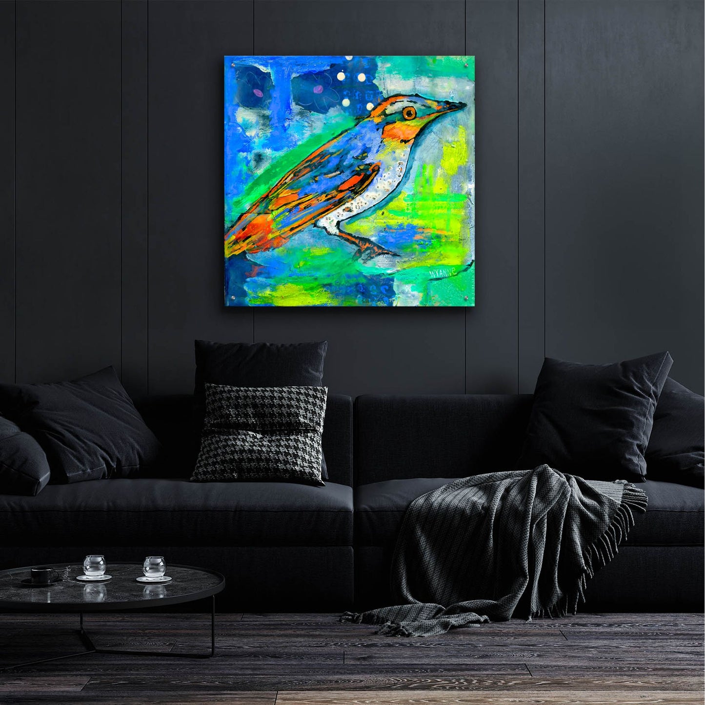 Epic Art 'Magic Bird' by Wyanne, Acrylic Glass Wall Art,36x36