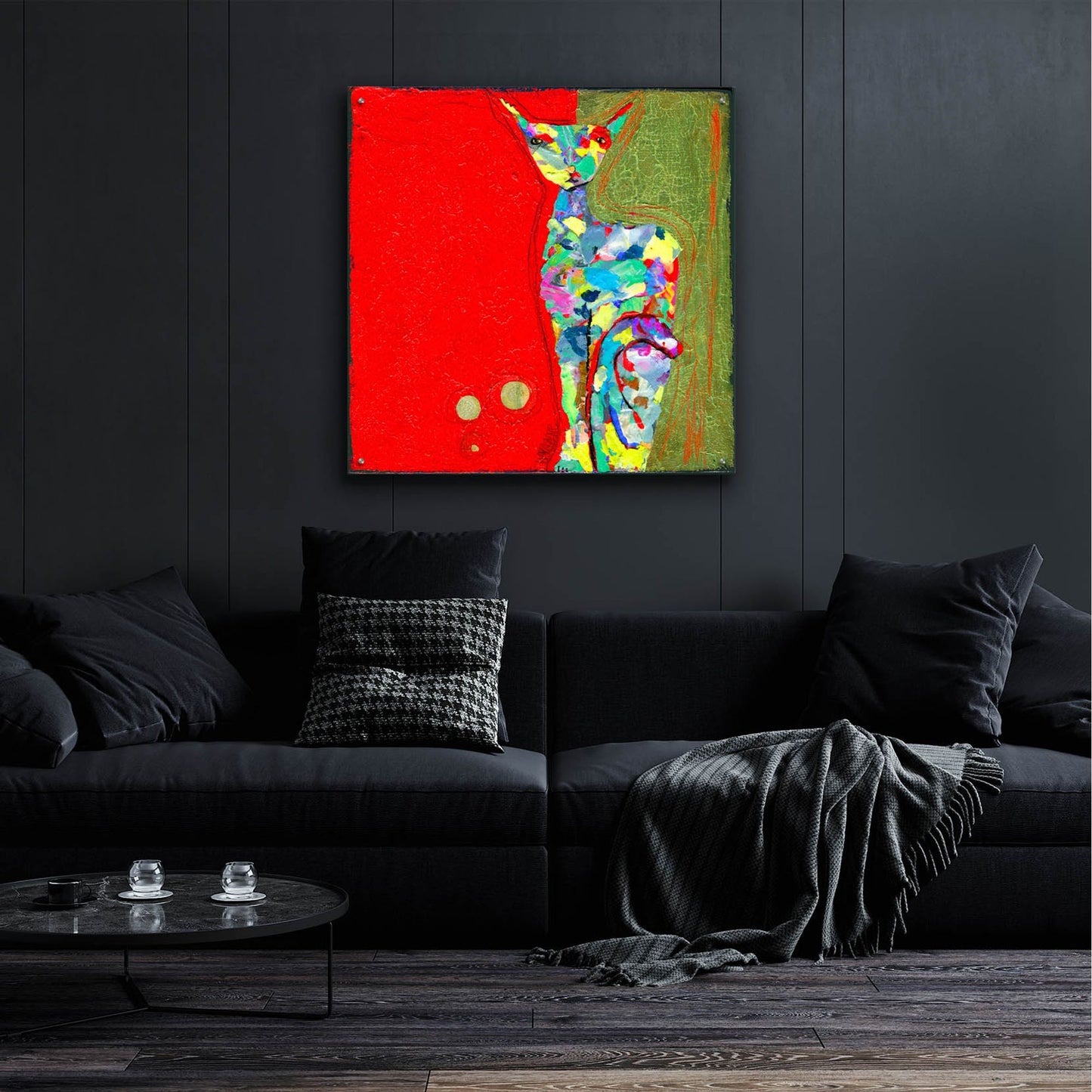 Epic Art 'Three Cent Attitude' by Wyanne, Acrylic Glass Wall Art,36x36