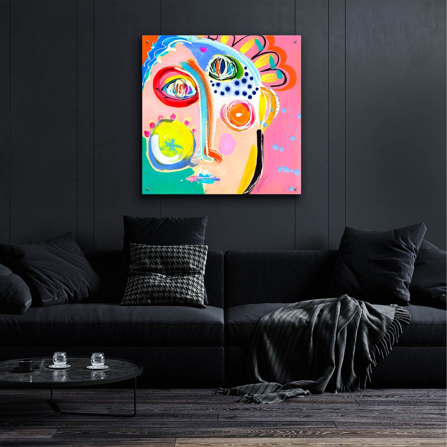 Epic Art 'Cheer the Fuck Up' by Wyanne, Acrylic Glass Wall Art,36x36