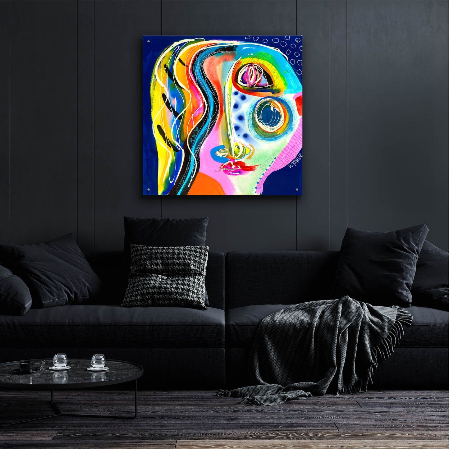 Epic Art 'She Surprised Herself' by Wyanne, Acrylic Glass Wall Art,36x36