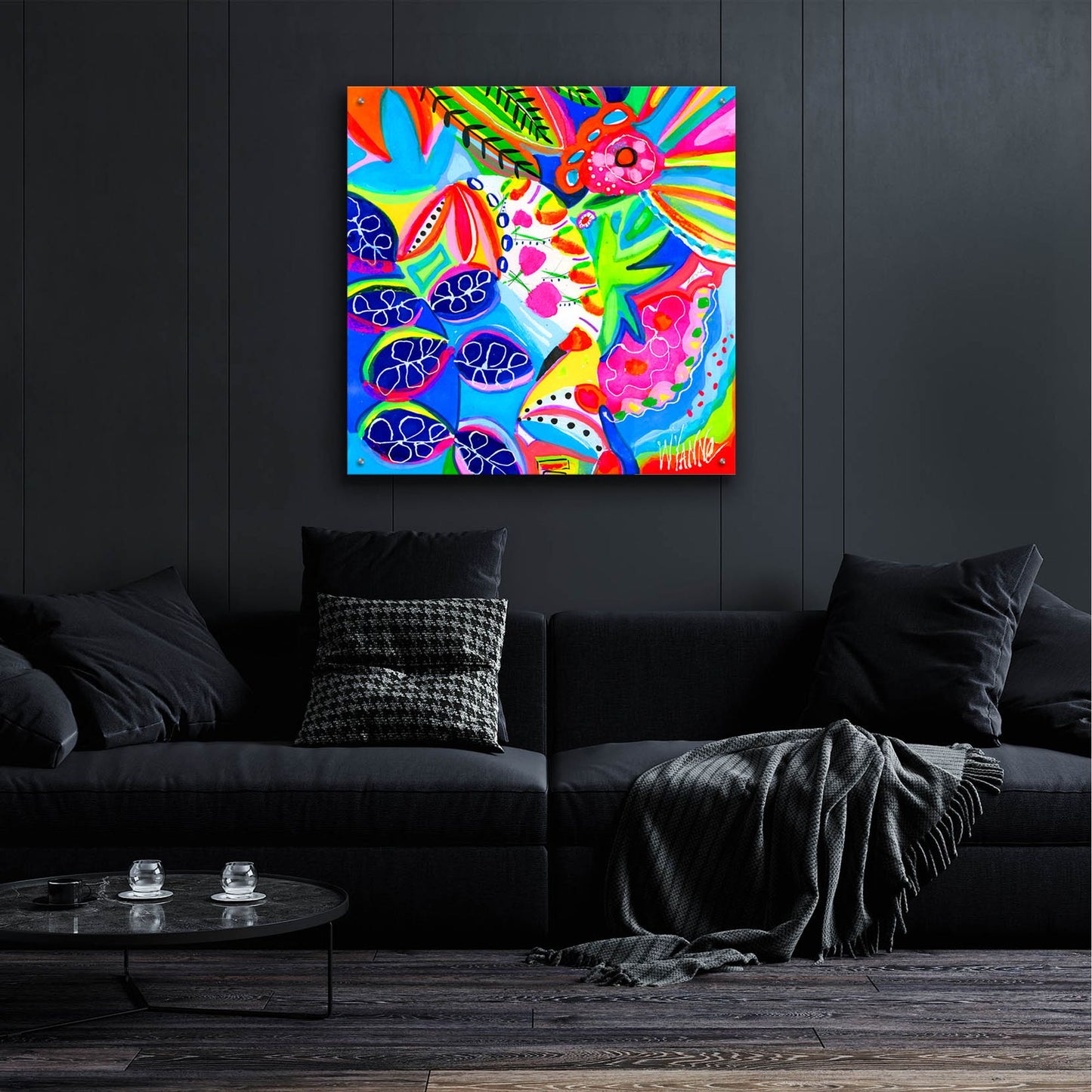 Epic Art 'Not Enough Flowerpots' by Wyanne, Acrylic Glass Wall Art,36x36