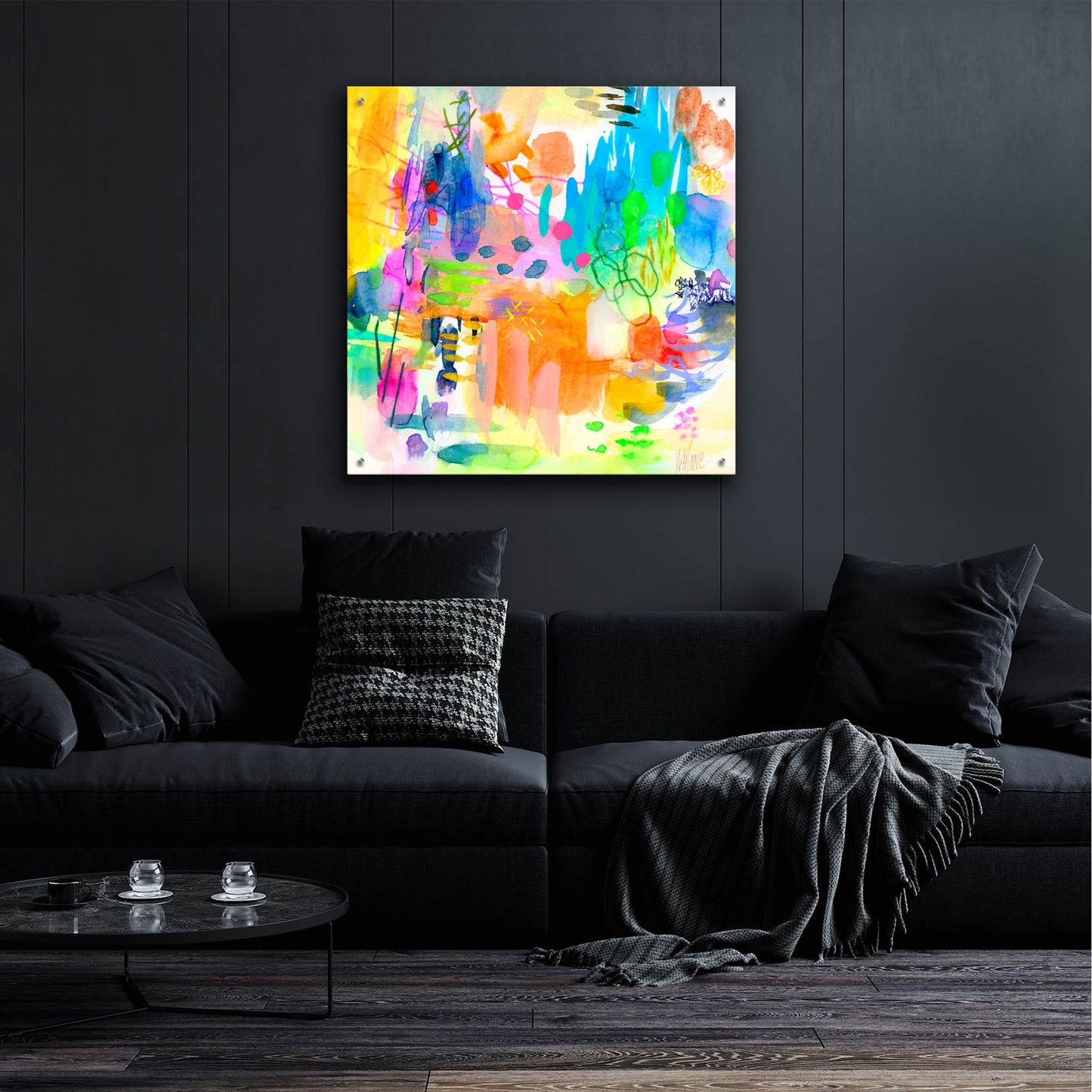 Epic Art 'Scrambled Signal (Detail)' by Wyanne, Acrylic Glass Wall Art,36x36