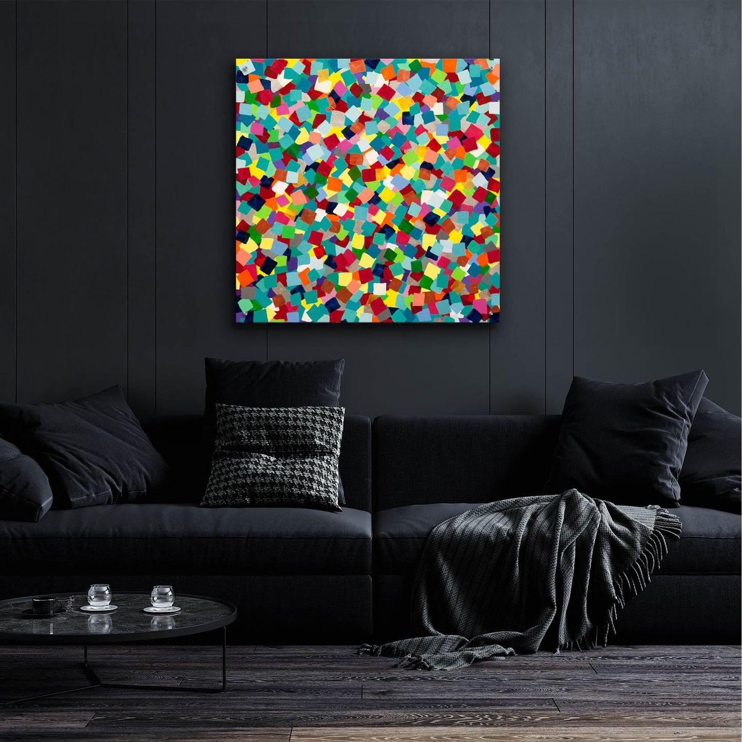 Epic Art 'Fascination 6' by Hilary Winfield, Acrylic Glass Wall Art,36x36