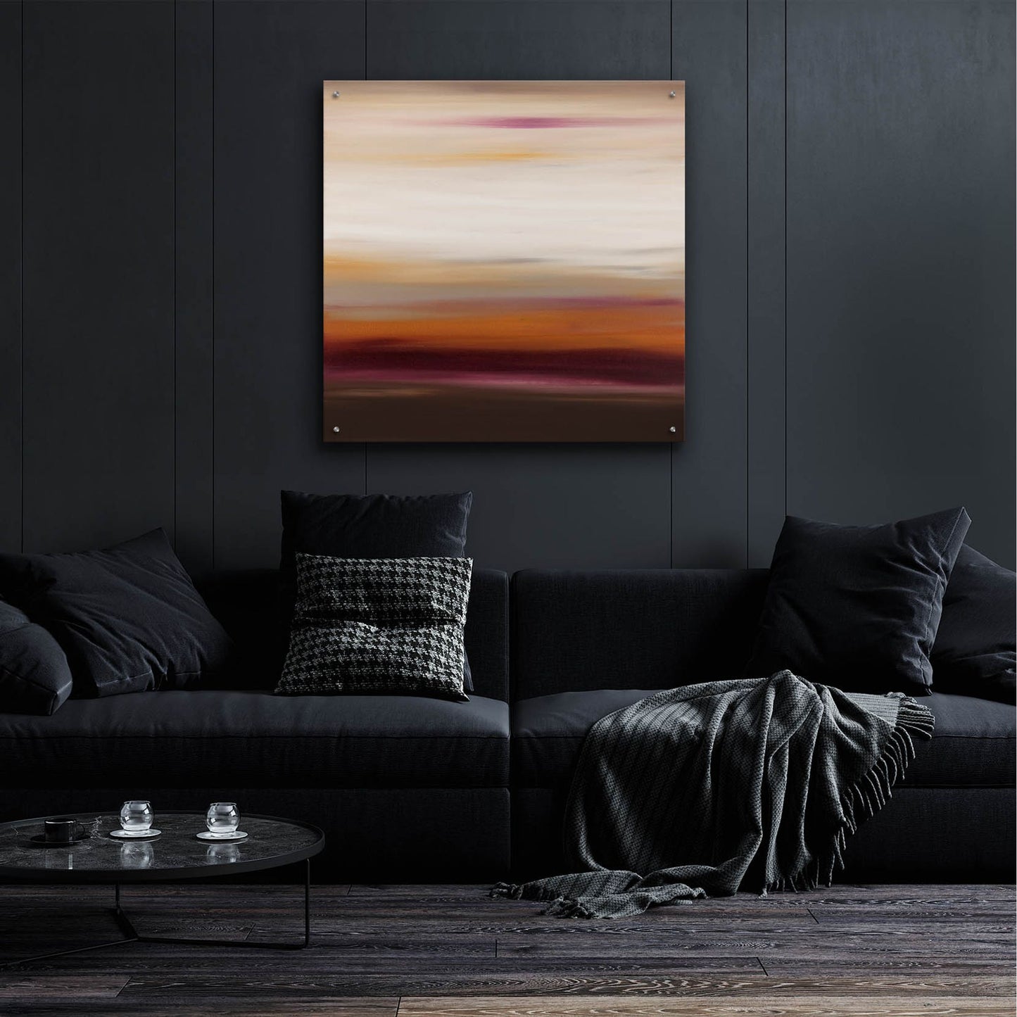Epic Art 'Sunset 43' by Hilary Winfield, Acrylic Glass Wall Art,36x36
