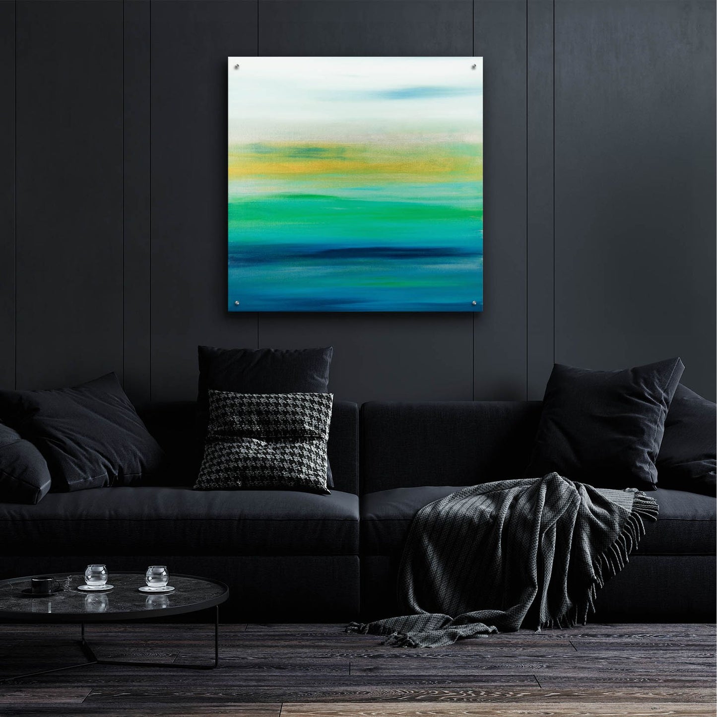 Epic Art 'Sunset 49' by Hilary Winfield, Acrylic Glass Wall Art,36x36
