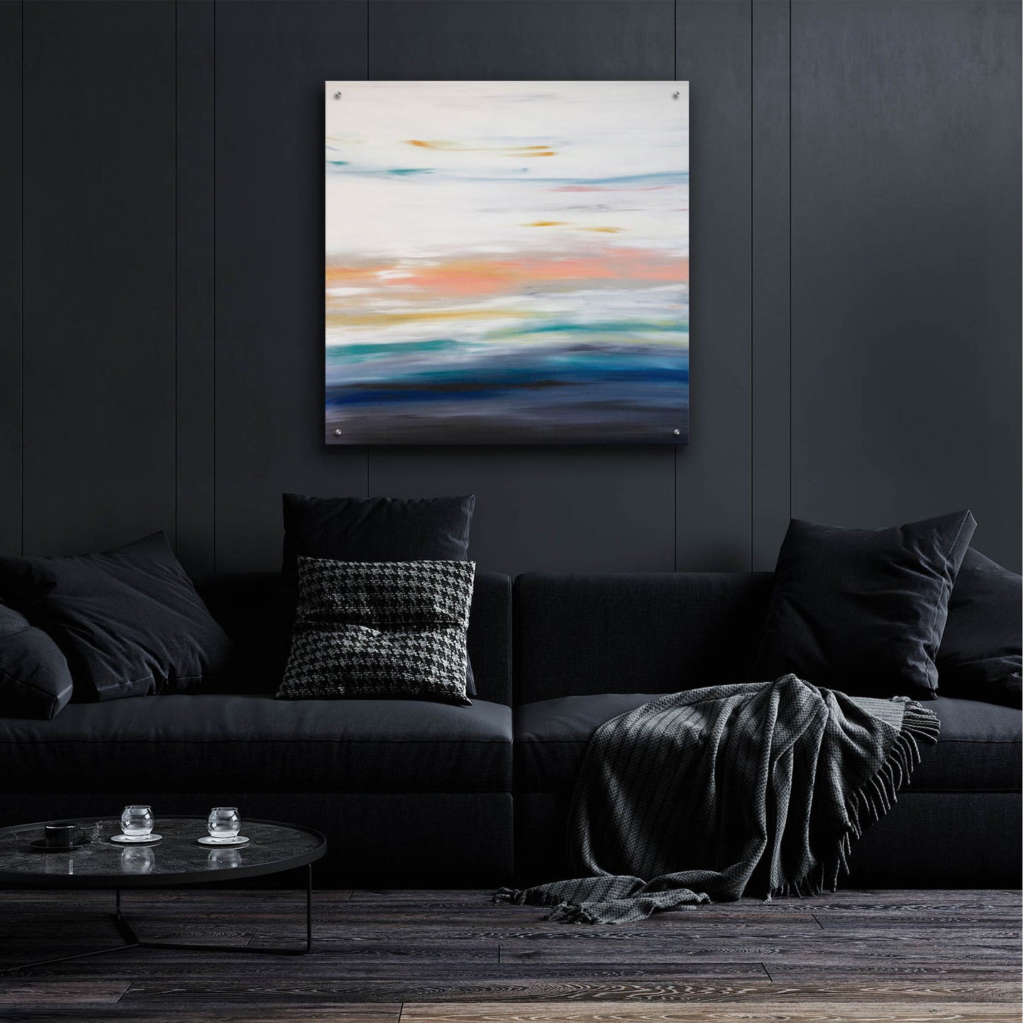 Epic Art 'Sunset 70' by Hilary Winfield, Acrylic Glass Wall Art,36x36