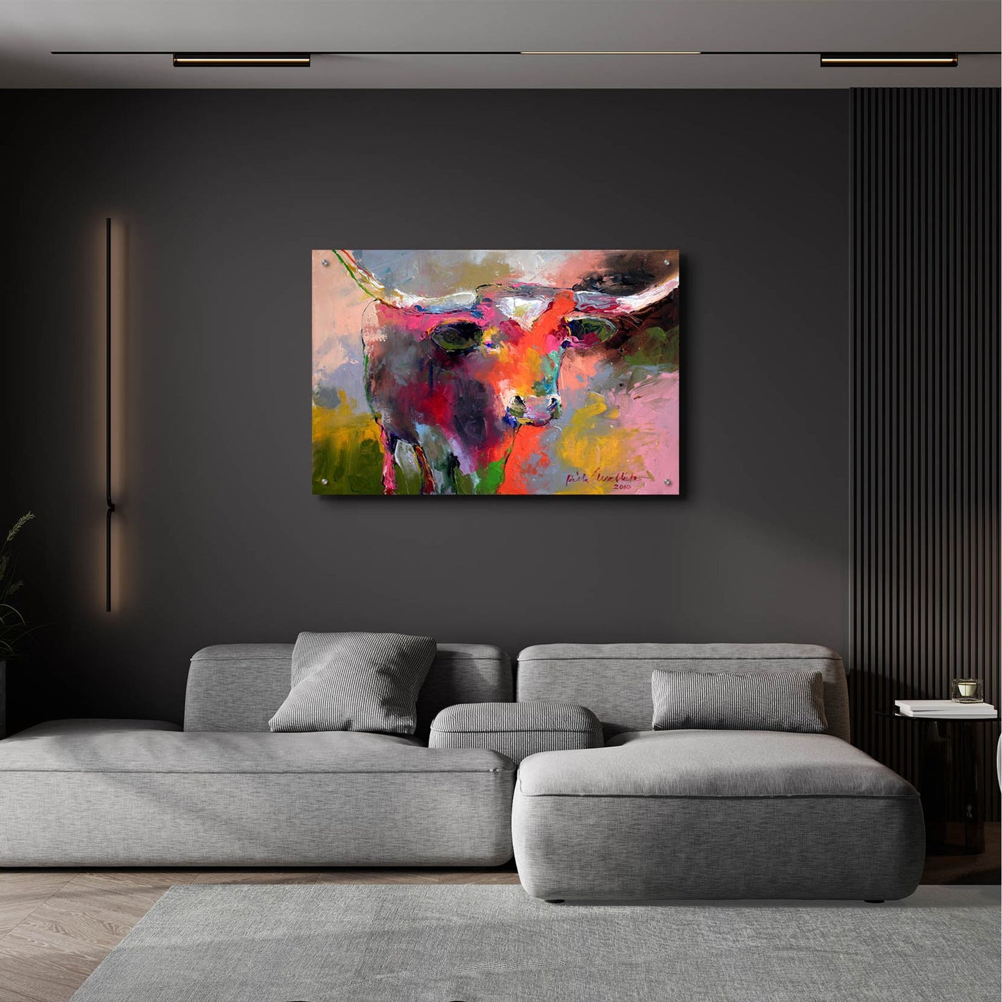 Epic Art 'Texas Longhorn' by Richard Wallich, Acrylic Glass Wall Art,36x24