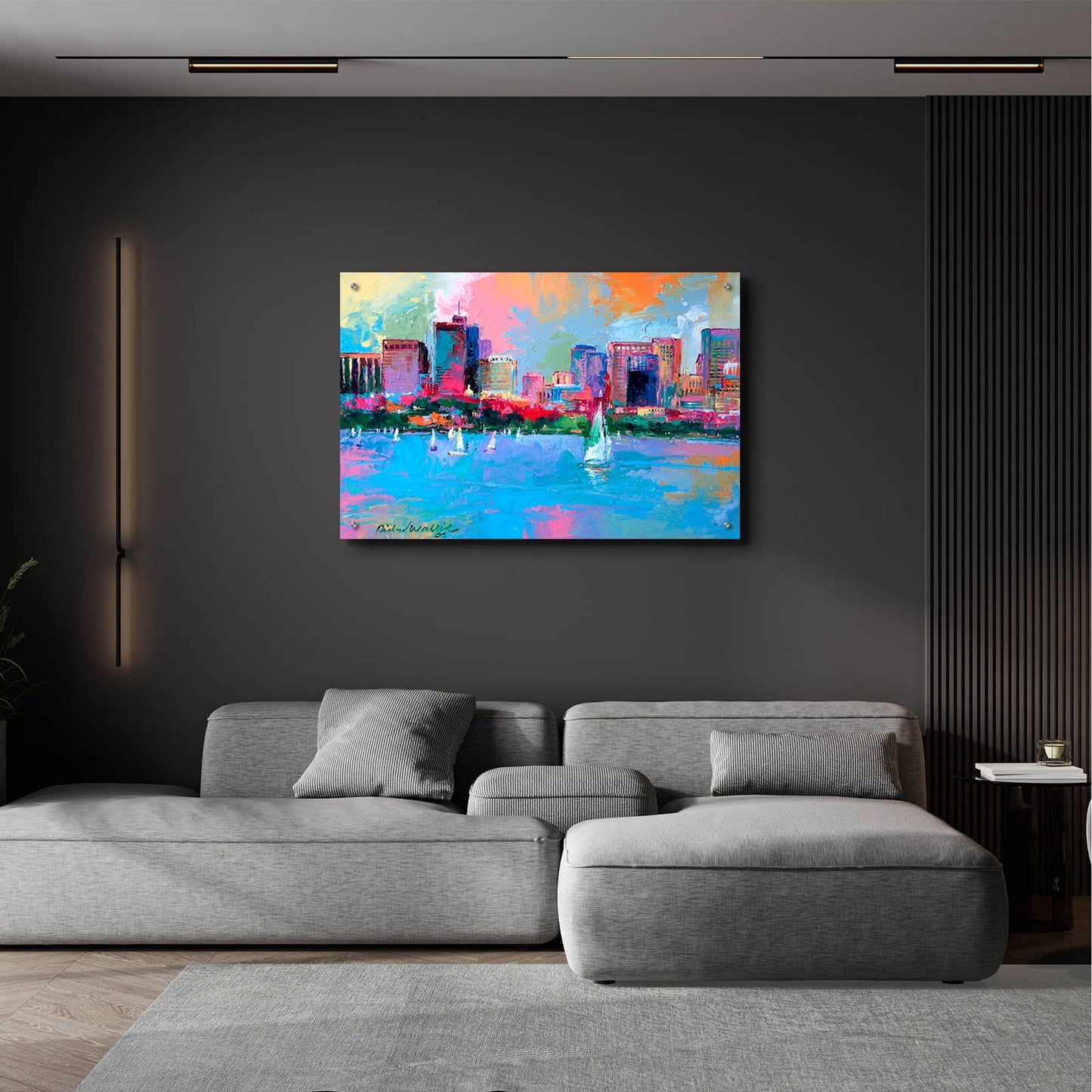Epic Art 'Boston' by Richard Wallich, Acrylic Glass Wall Art,36x24