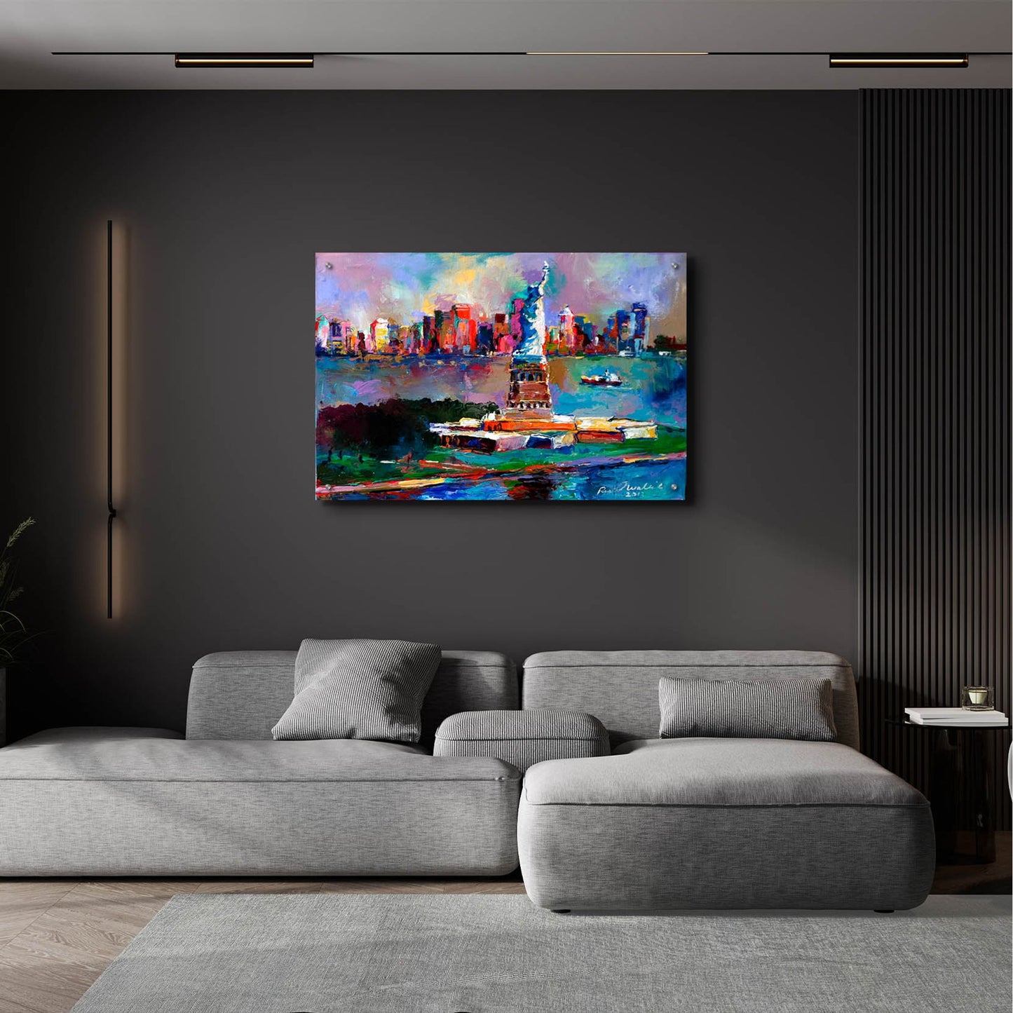 Epic Art 'New York' by Richard Wallich, Acrylic Glass Wall Art,36x24
