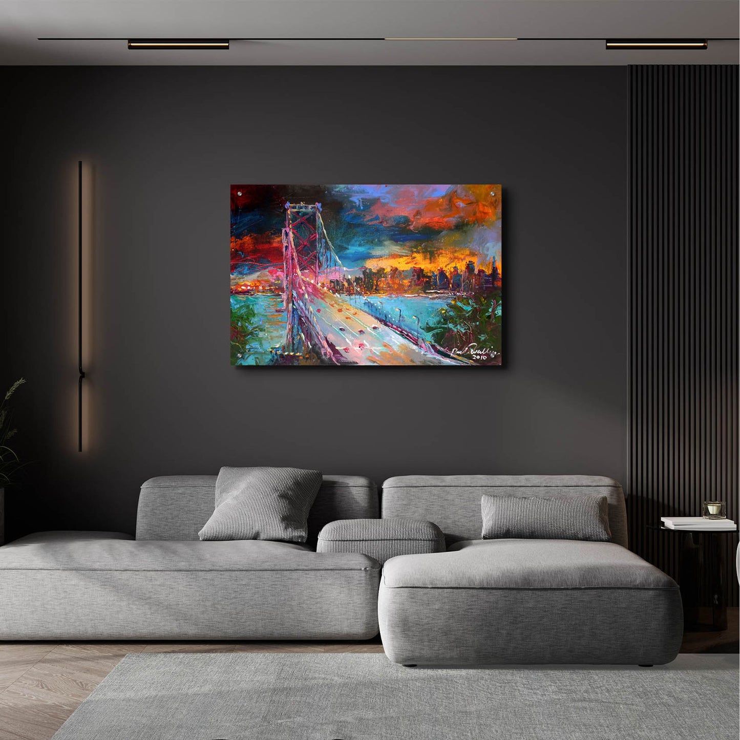 Epic Art 'San Fran' by Richard Wallich, Acrylic Glass Wall Art,36x24