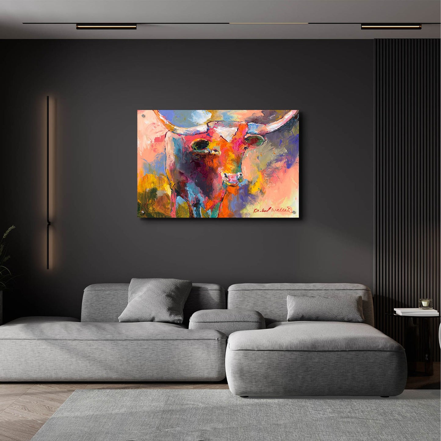 Epic Art 'Steer' by Richard Wallich, Acrylic Glass Wall Art,36x24