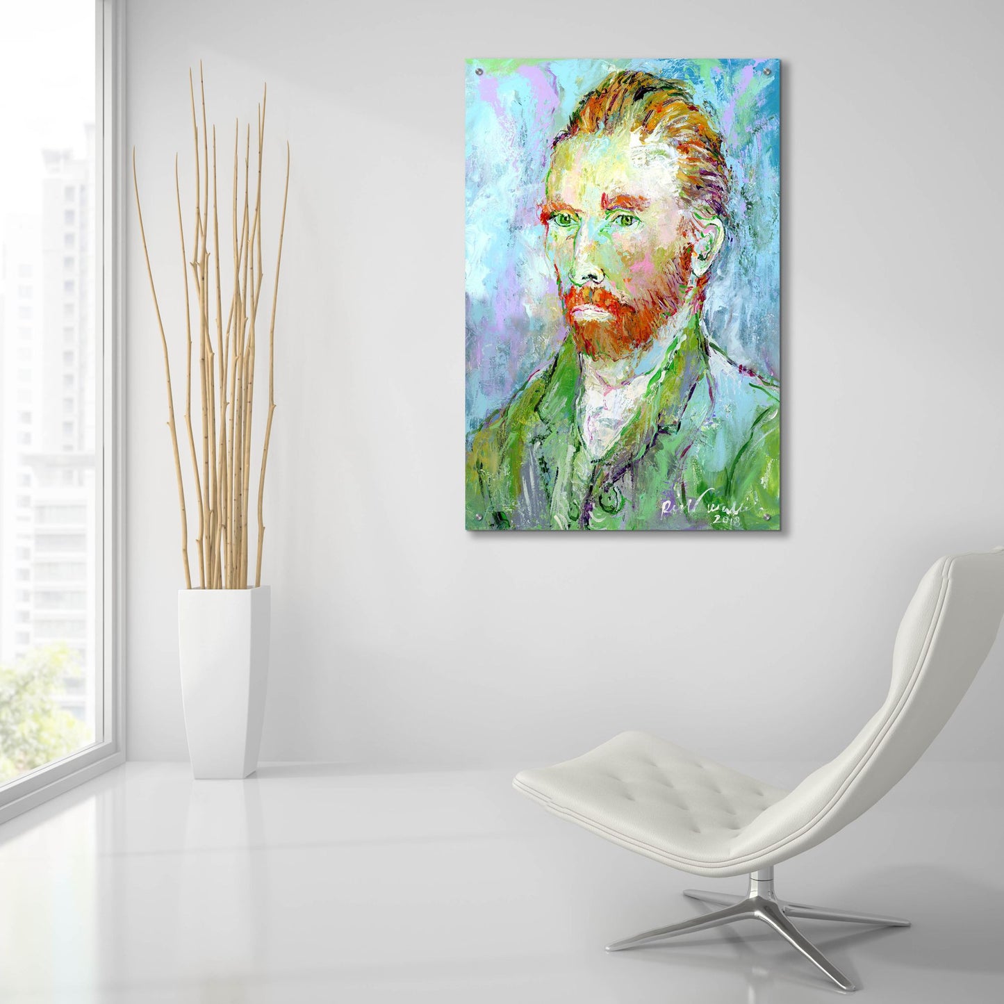 Epic Art 'Van Gogh' by Richard Wallich, Acrylic Glass Wall Art,24x36