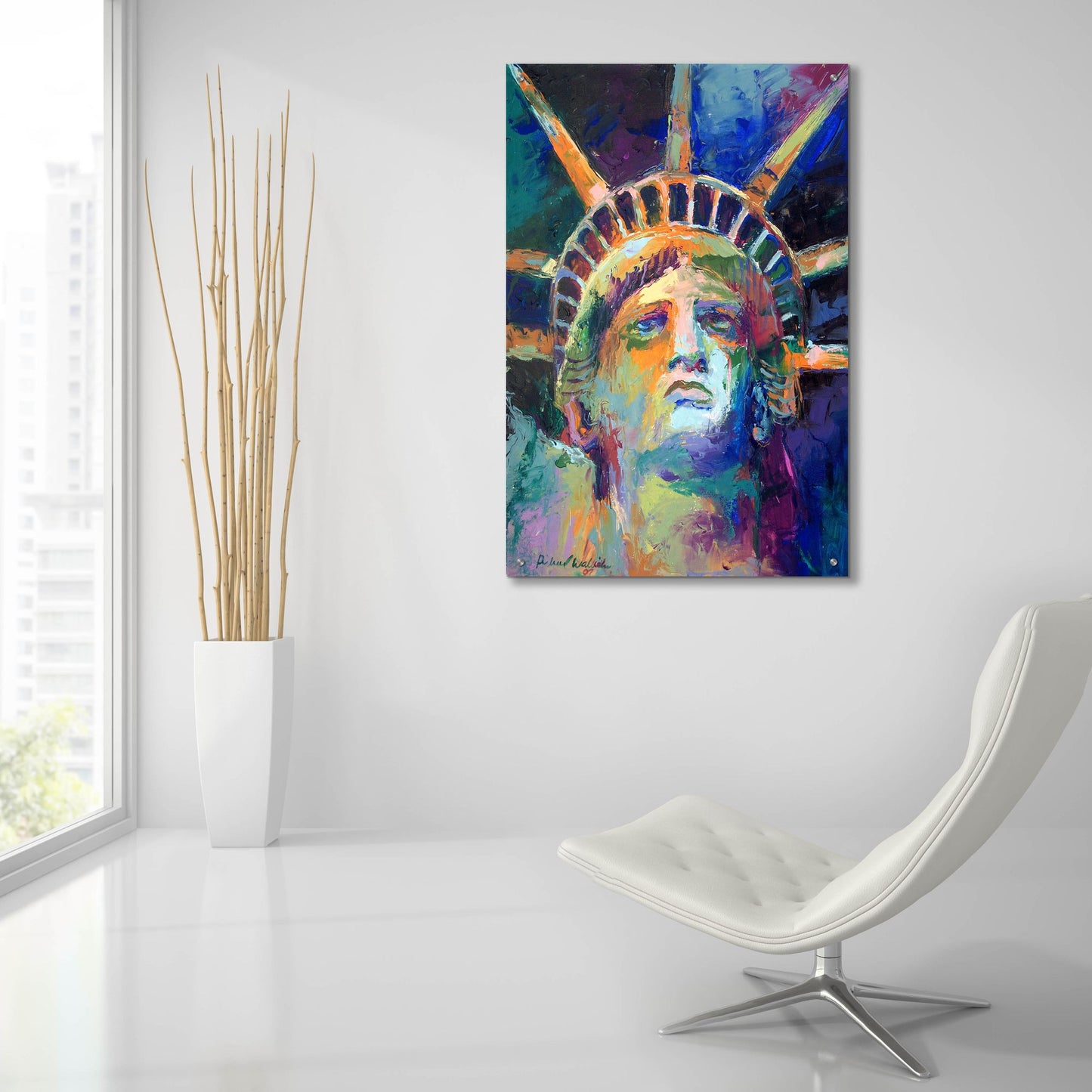 Epic Art 'Statue' by Richard Wallich, Acrylic Glass Wall Art,24x36