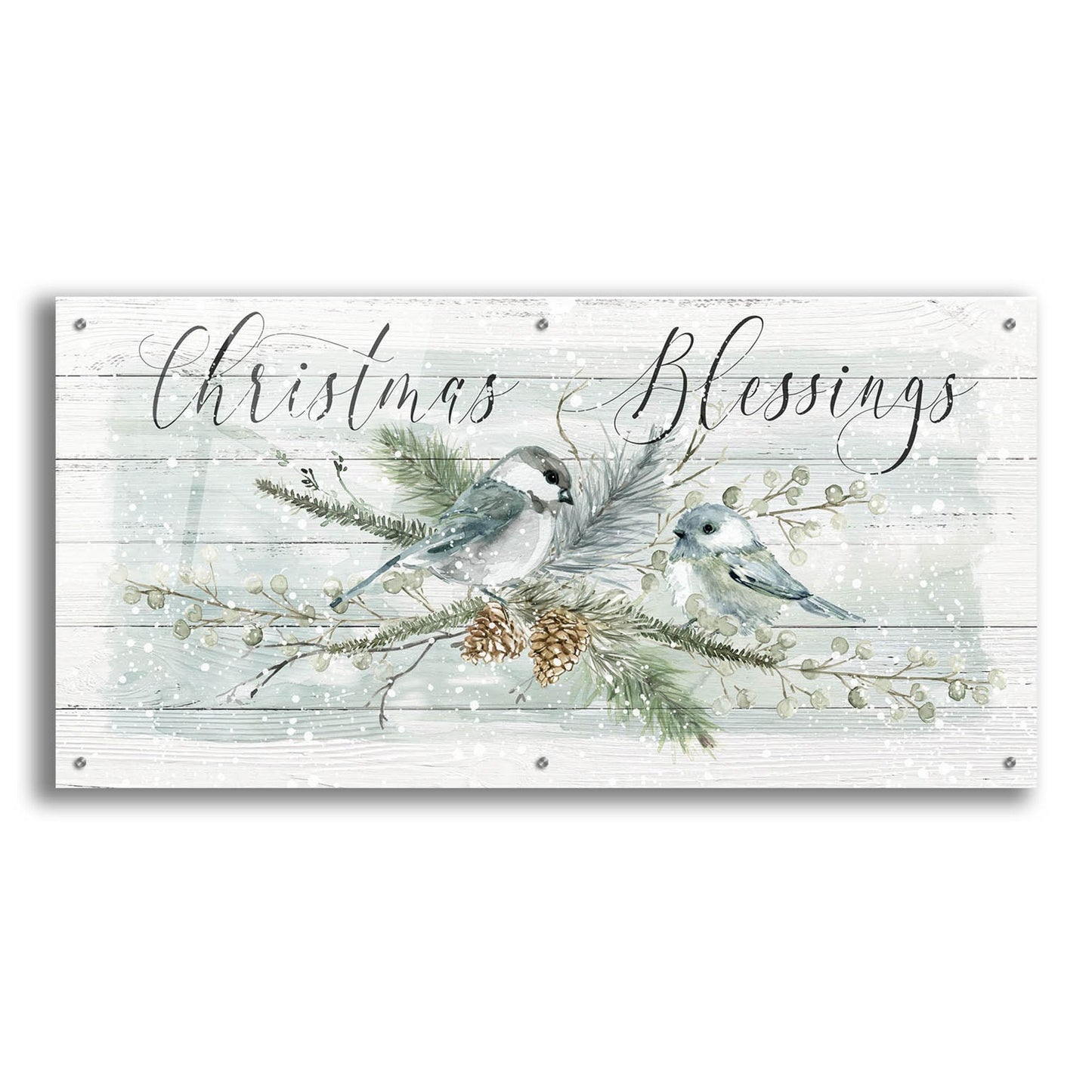 Epic Art 'Christmas Blessings' by Carol Robinson, Acrylic Glass Wall Art