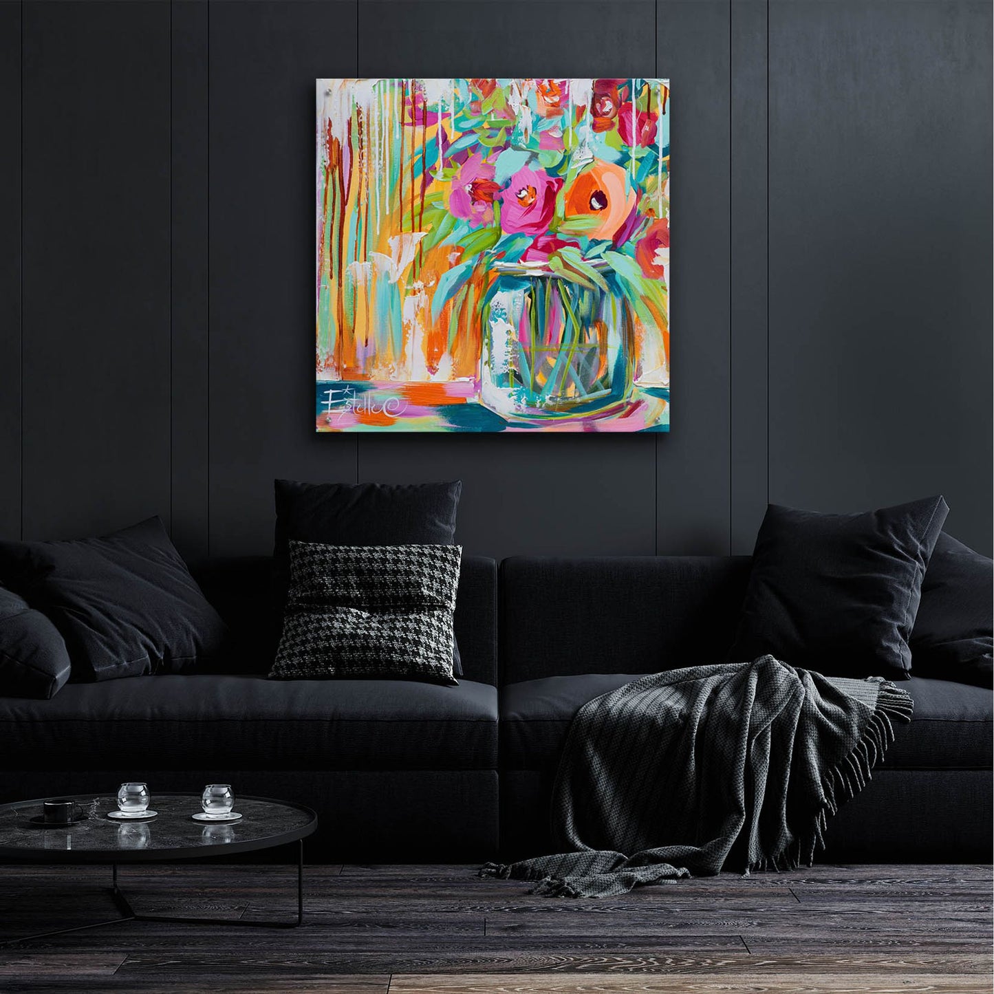 Epic Art 'Potpourri' by Estelle Grengs, Acrylic Glass Wall Art,36x36