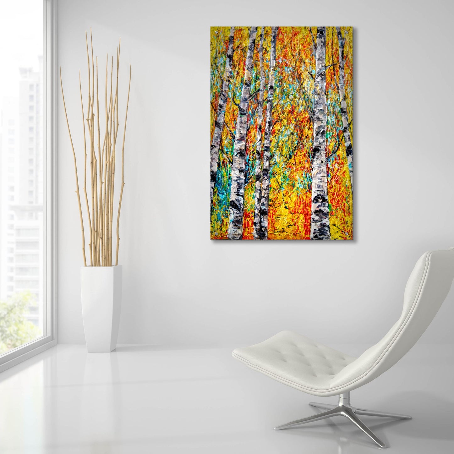 Epic Art 'Aspen Fantasy' by Lena Owens, Acrylic Glass Wall Art,24x36
