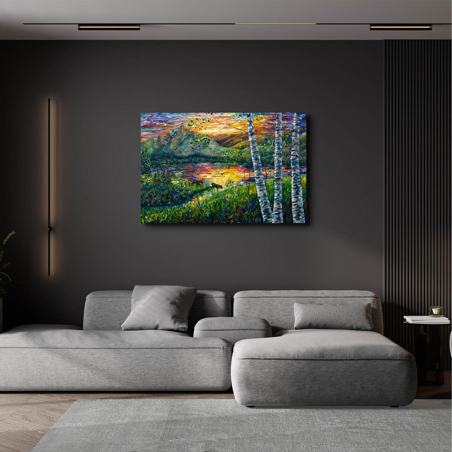 Epic Art 'Sleeping Meadow' by Lena Owens, Acrylic Glass Wall Art,36x24
