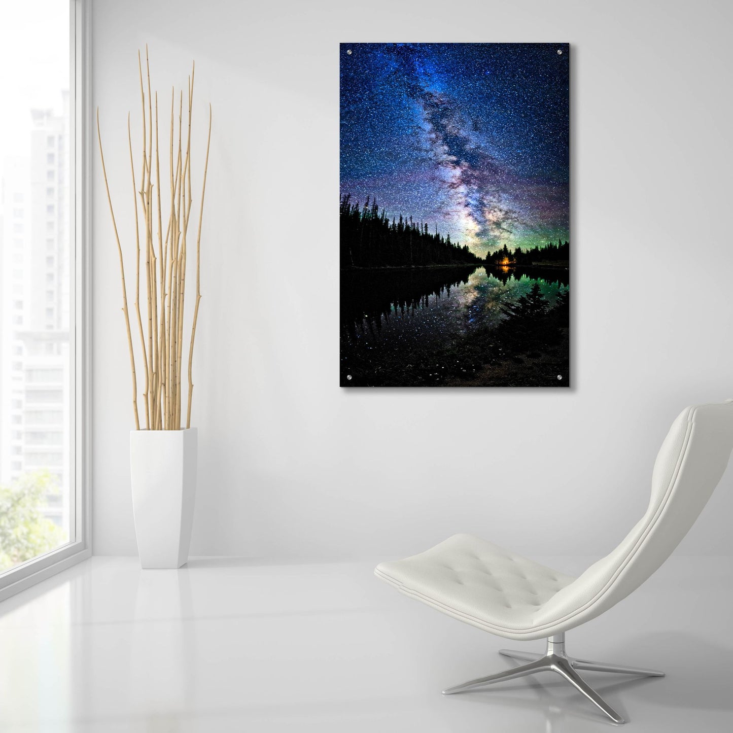 Epic Art 'A View Of The Milky Way' by Lena Owens, Acrylic Glass Wall Art,24x36