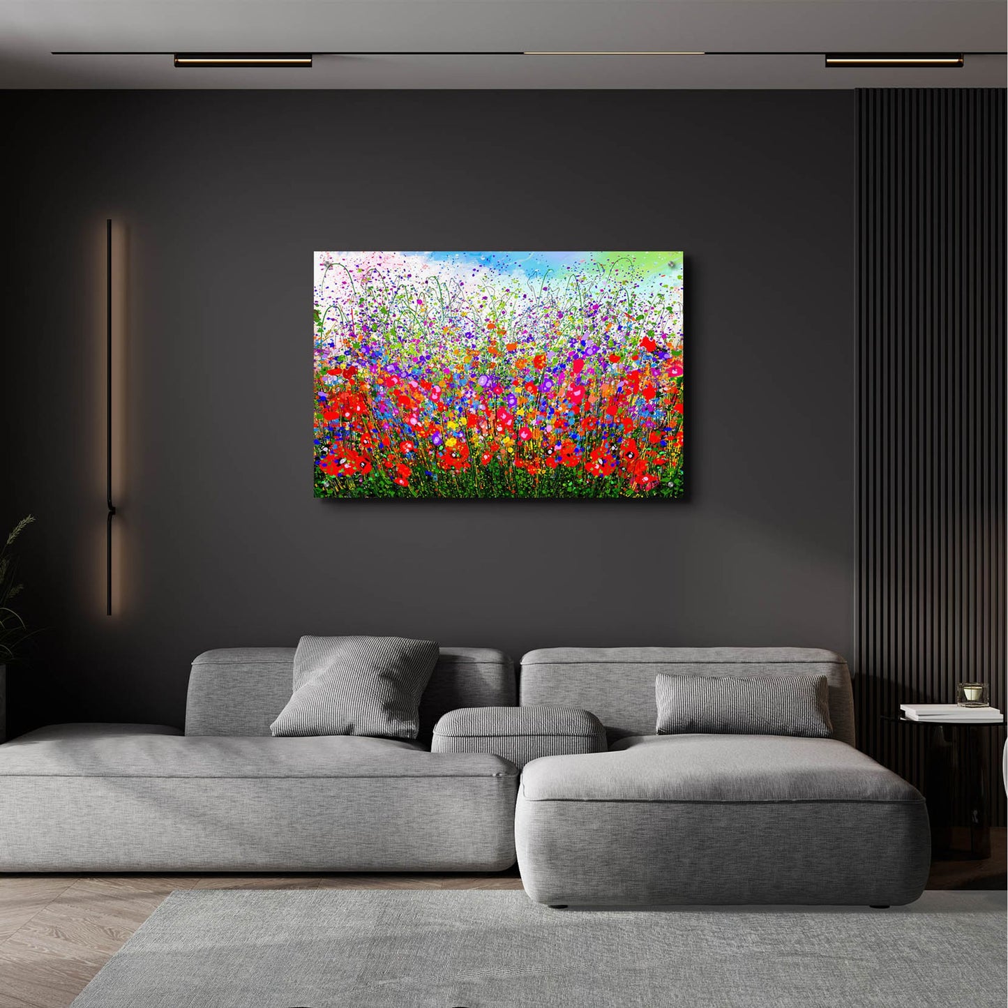 Epic Art 'Wildflower Celebration Meadow' by Lena Owens, Acrylic Glass Wall Art,36x24