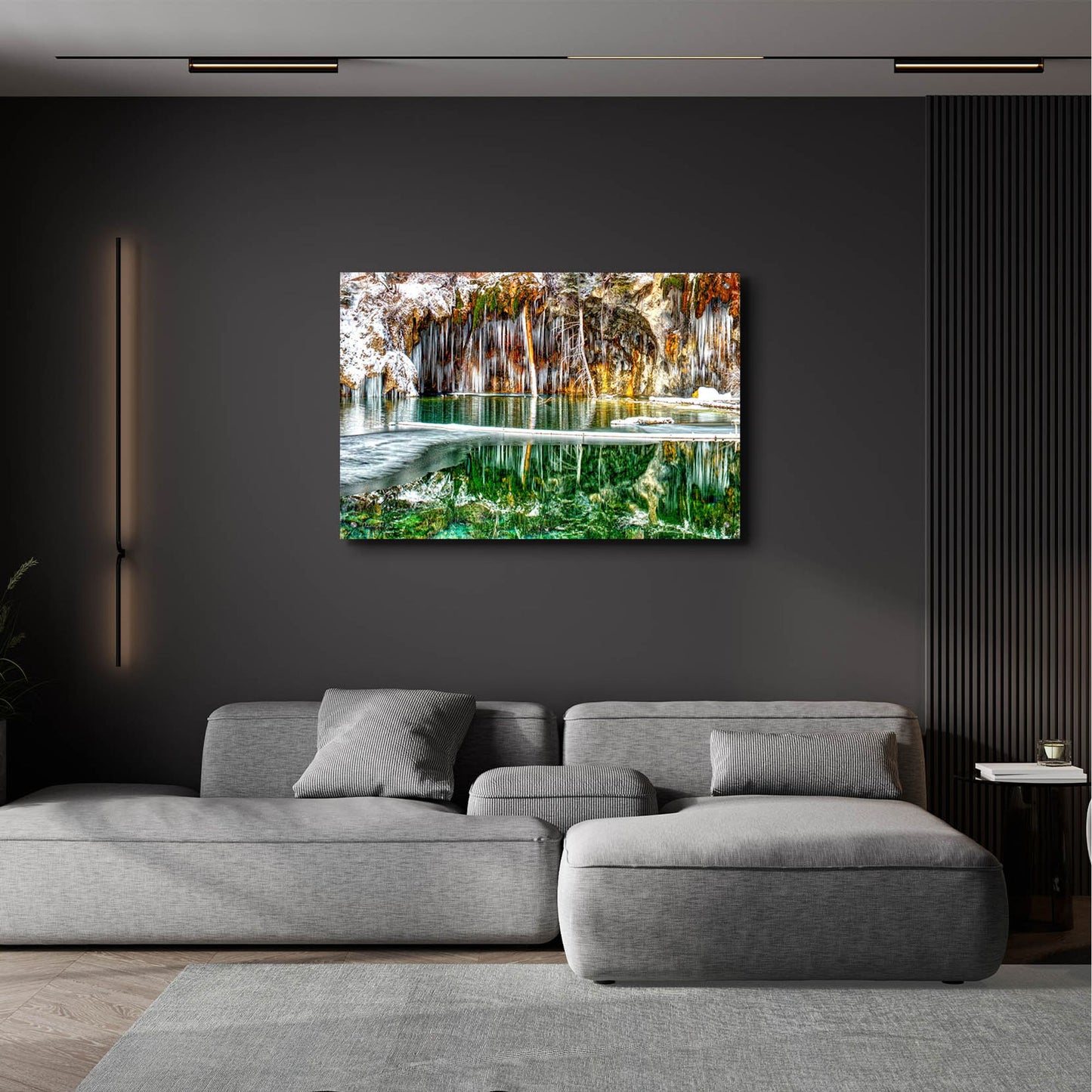 Epic Art 'Serene Chill - Hanging Lake Colorado' by Lena Owens, Acrylic Glass Wall Art,36x24