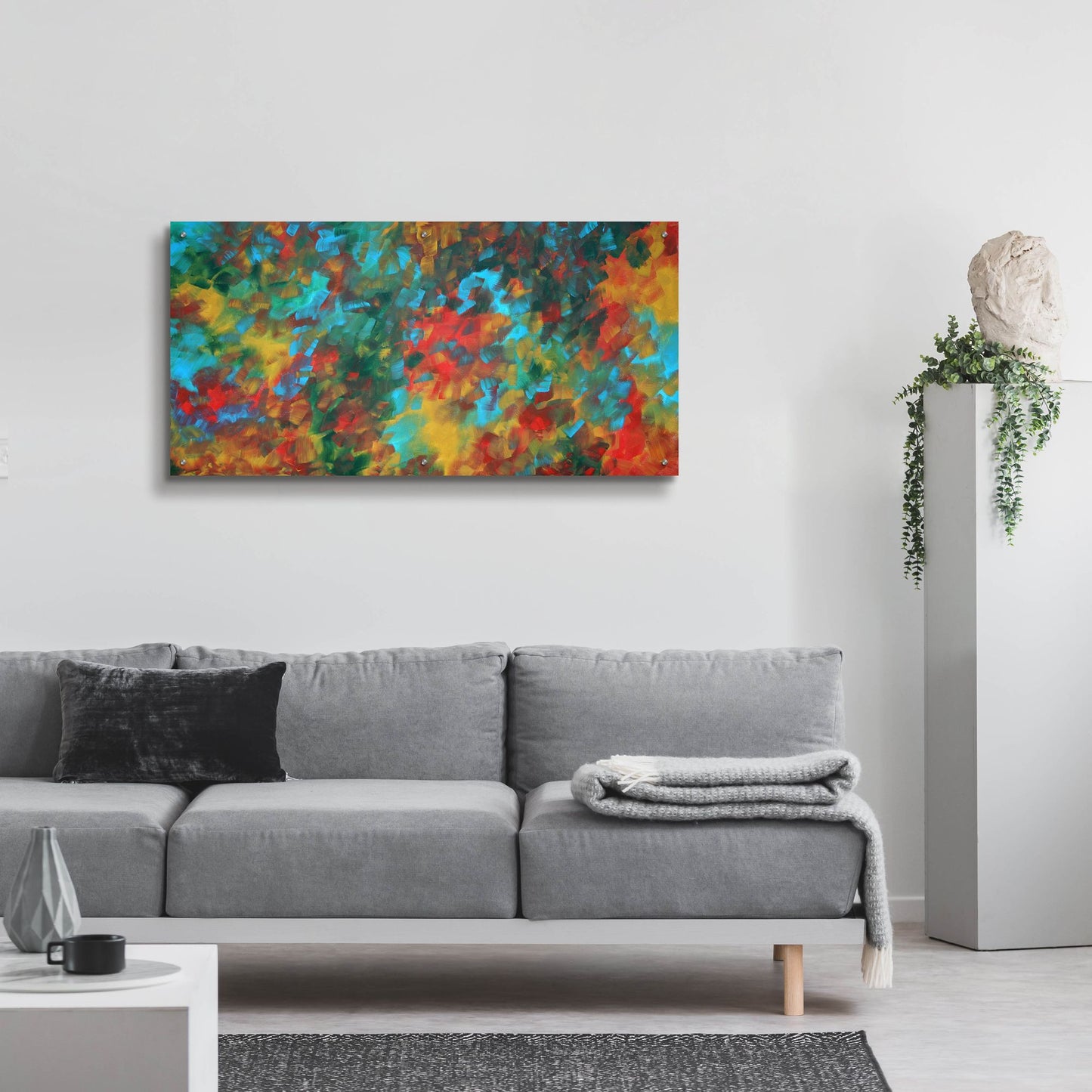 Epic Art 'Autumn Colors' by Megan Duncanson, Acrylic Glass Wall Art,48x24