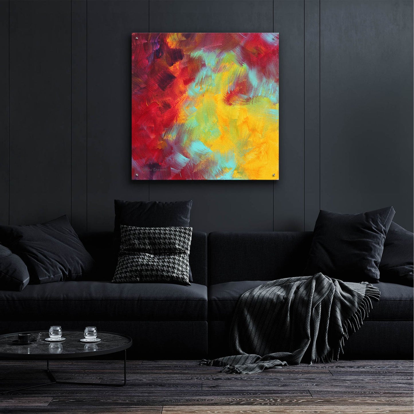 Epic Art 'Colors of Glory I' by Megan Duncanson, Acrylic Glass Wall Art,36x36