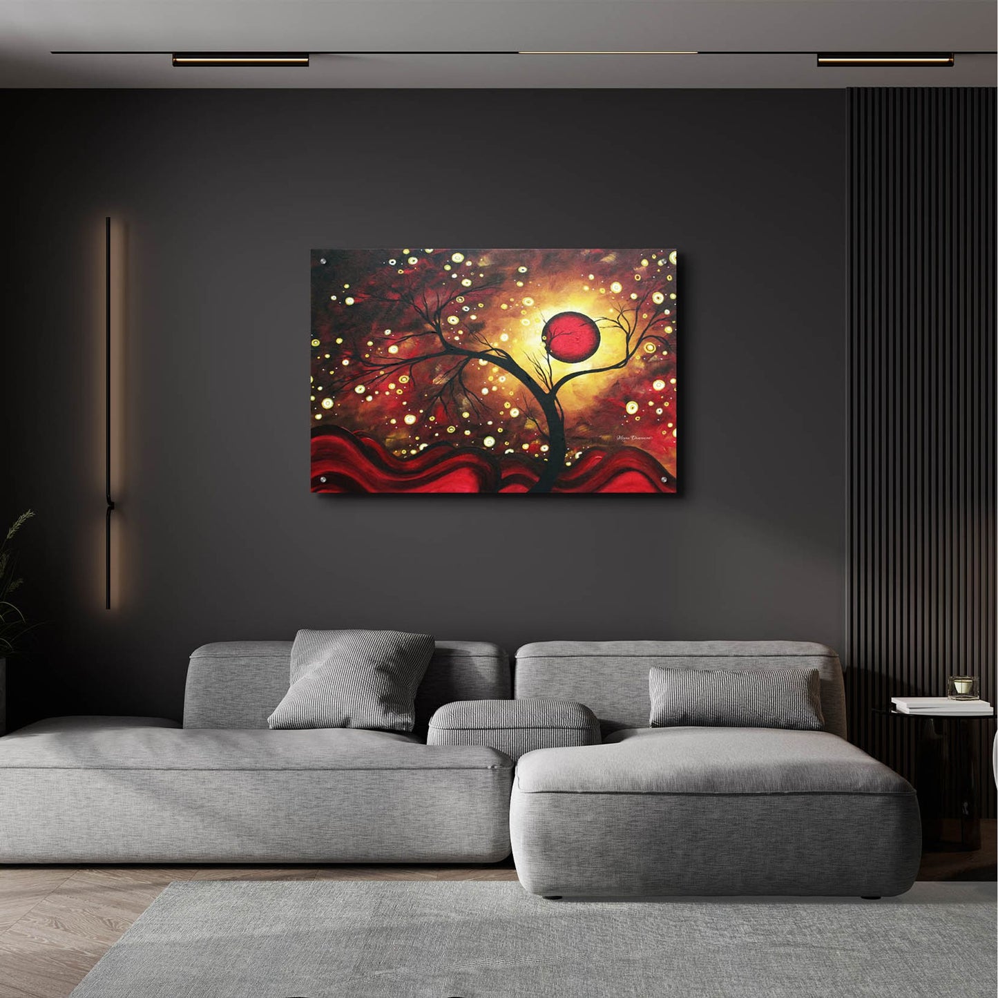 Epic Art 'Glowing Orb' by Megan Duncanson, Acrylic Glass Wall Art,36x24