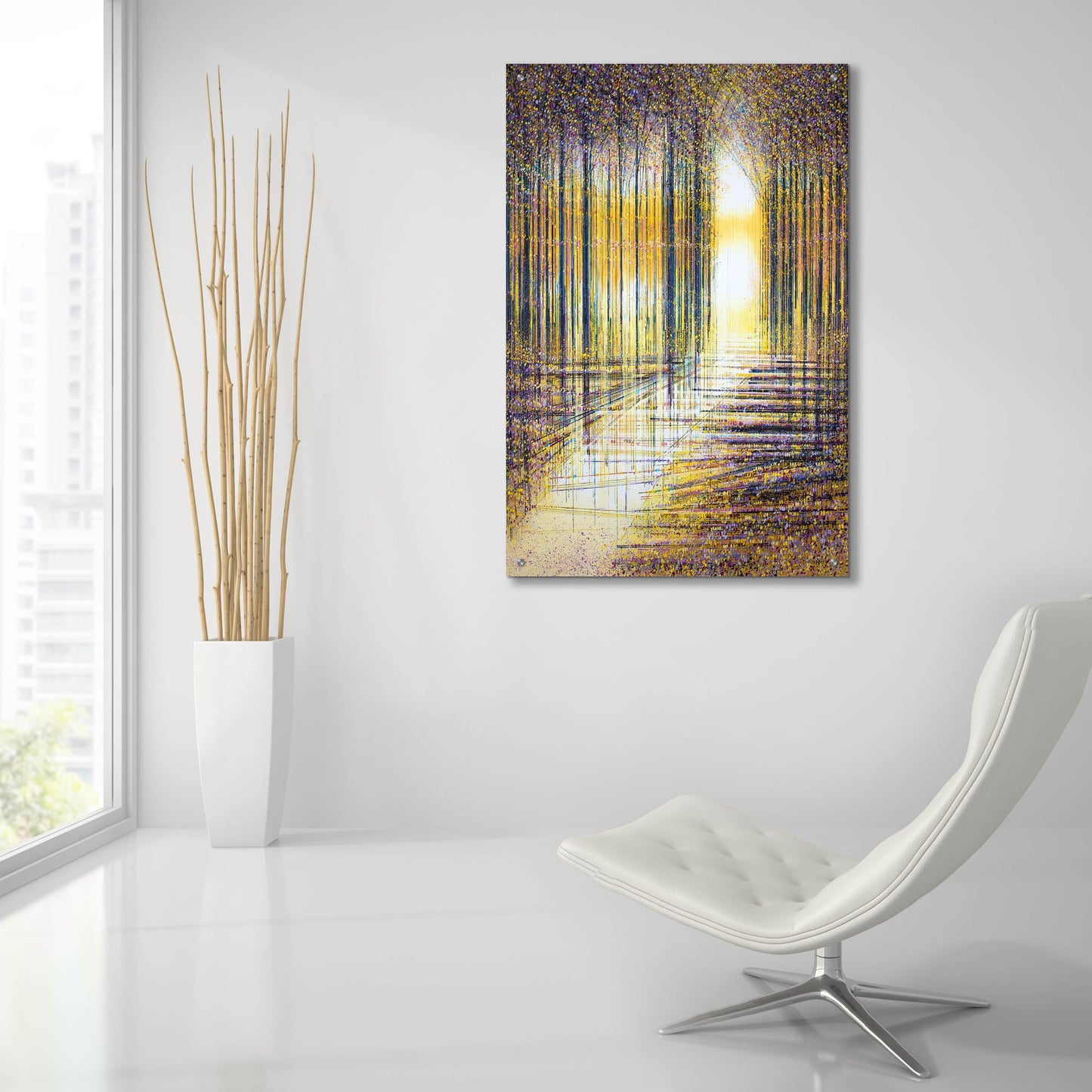 Epic Art 'Autumn Trees in Evening Light' by Marc Todd, Acrylic Glass Wall Art,24x36