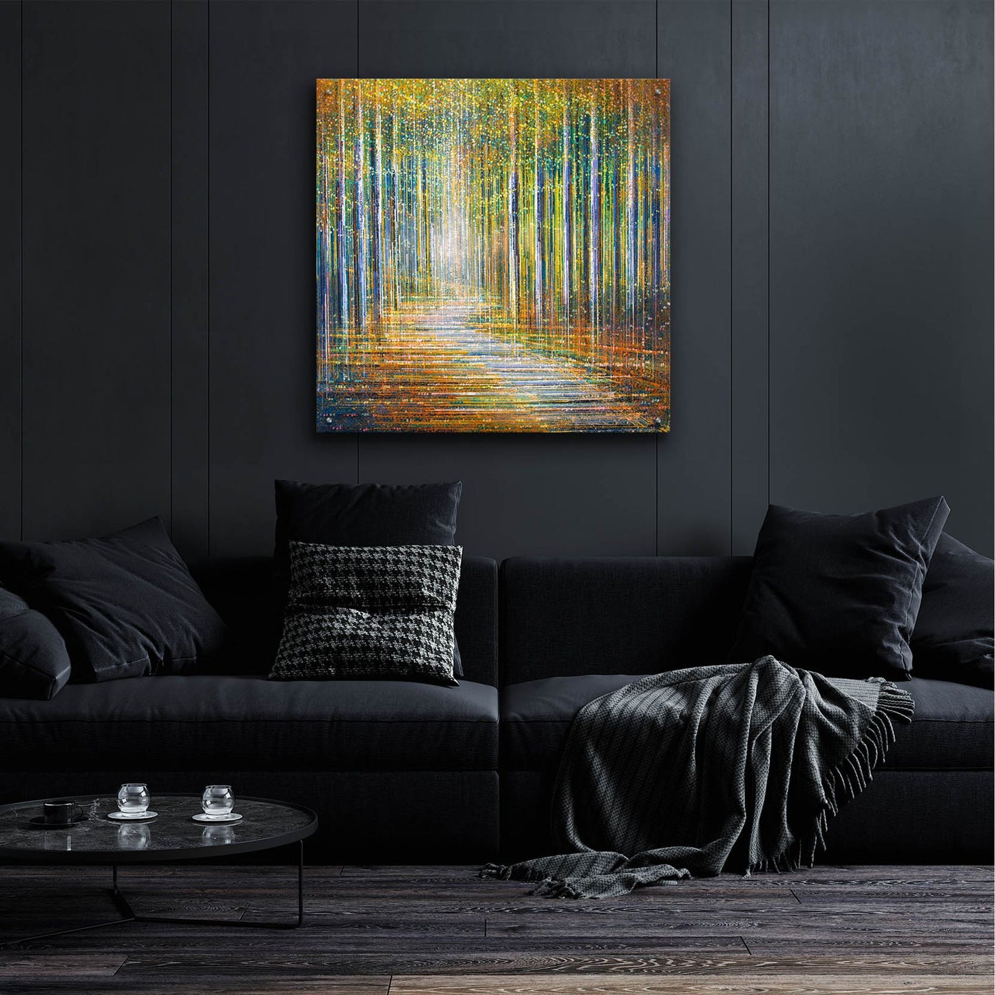 Epic Art 'Summer Forest at Sunset' by Marc Todd, Acrylic Glass Wall Art,36x36