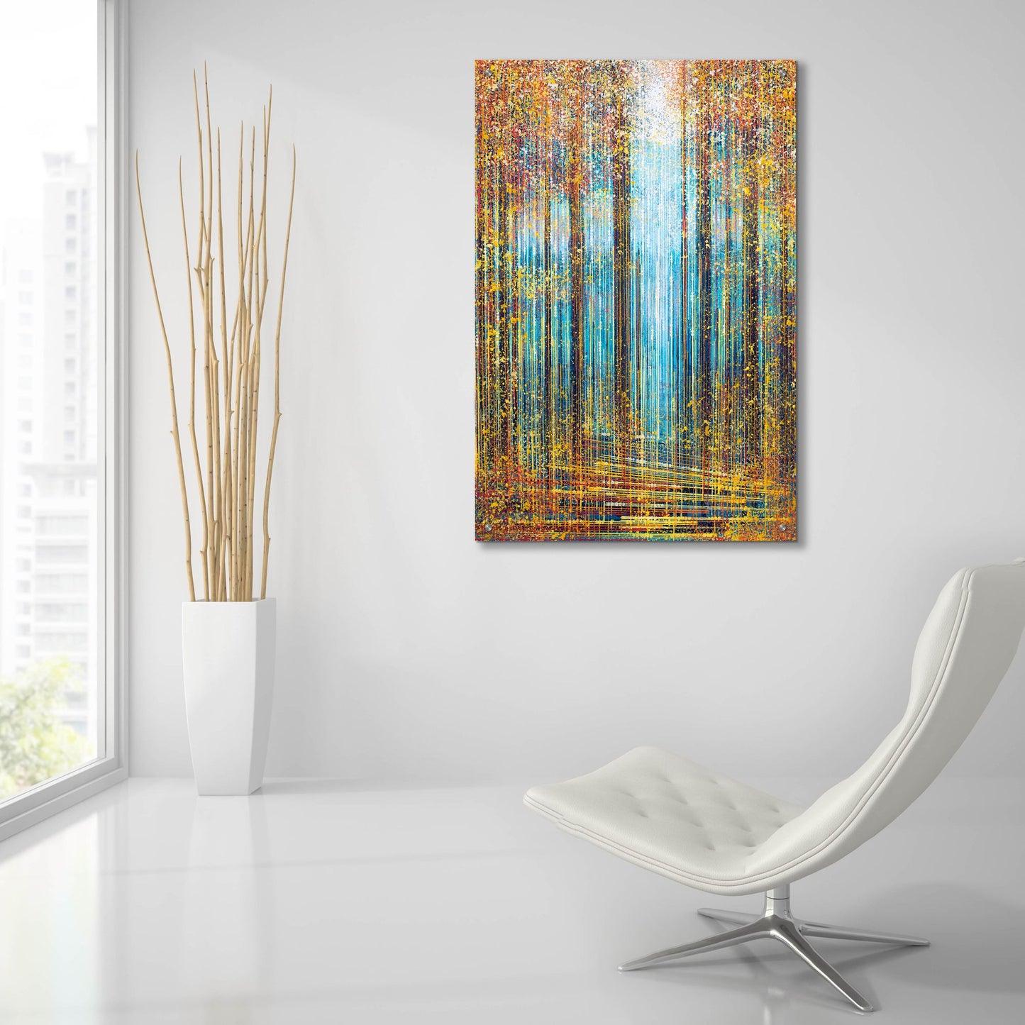 Epic Art 'Autumn Trees in Sparkling Sunlight' by Marc Todd, Acrylic Glass Wall Art,24x36