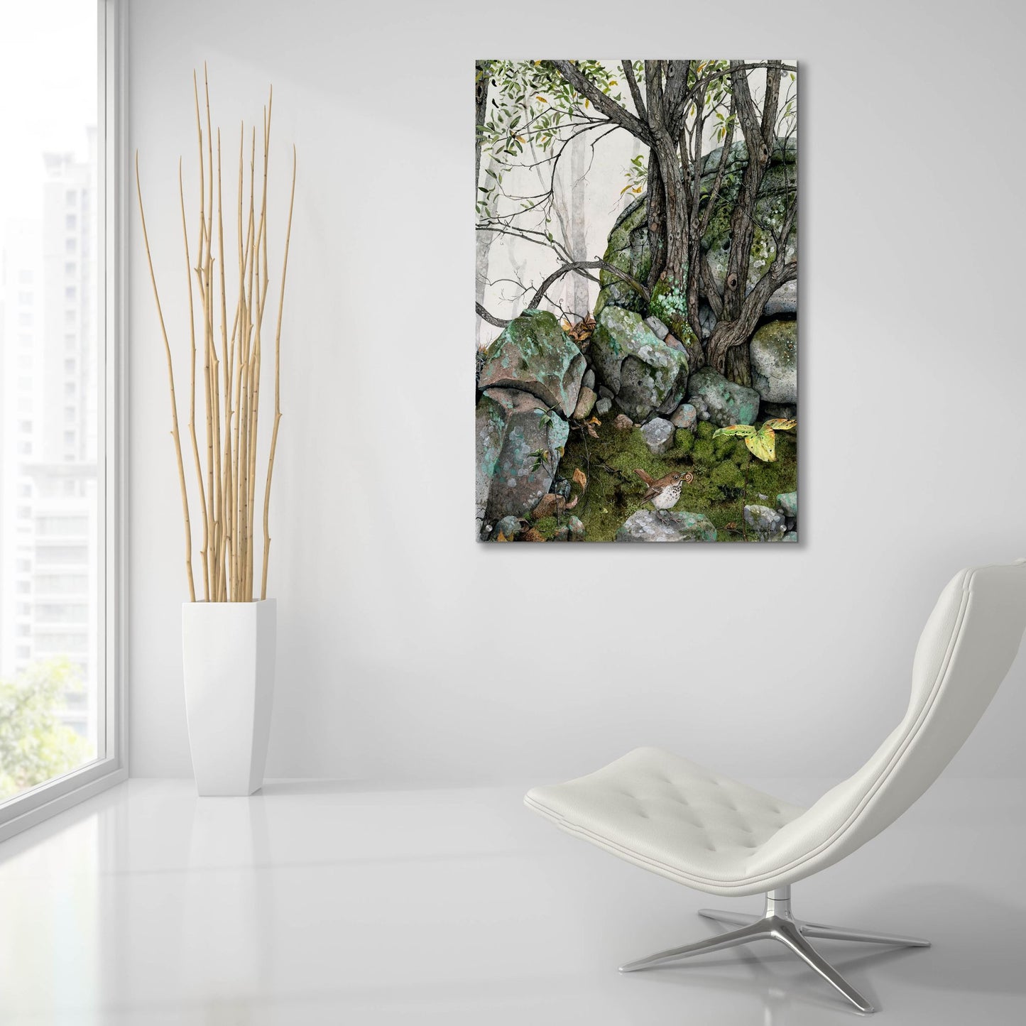 Epic Art 'Crannies' by Maggie Vandewalle, Acrylic Glass Wall Art,24x36