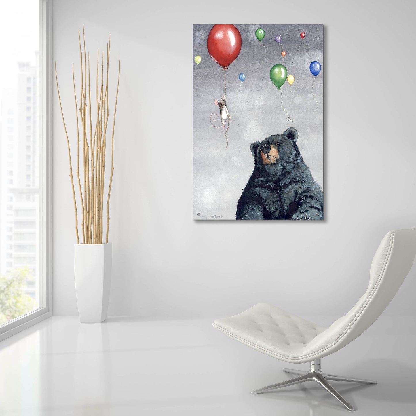 Epic Art 'Gadabout' by Maggie Vandewalle, Acrylic Glass Wall Art,24x36