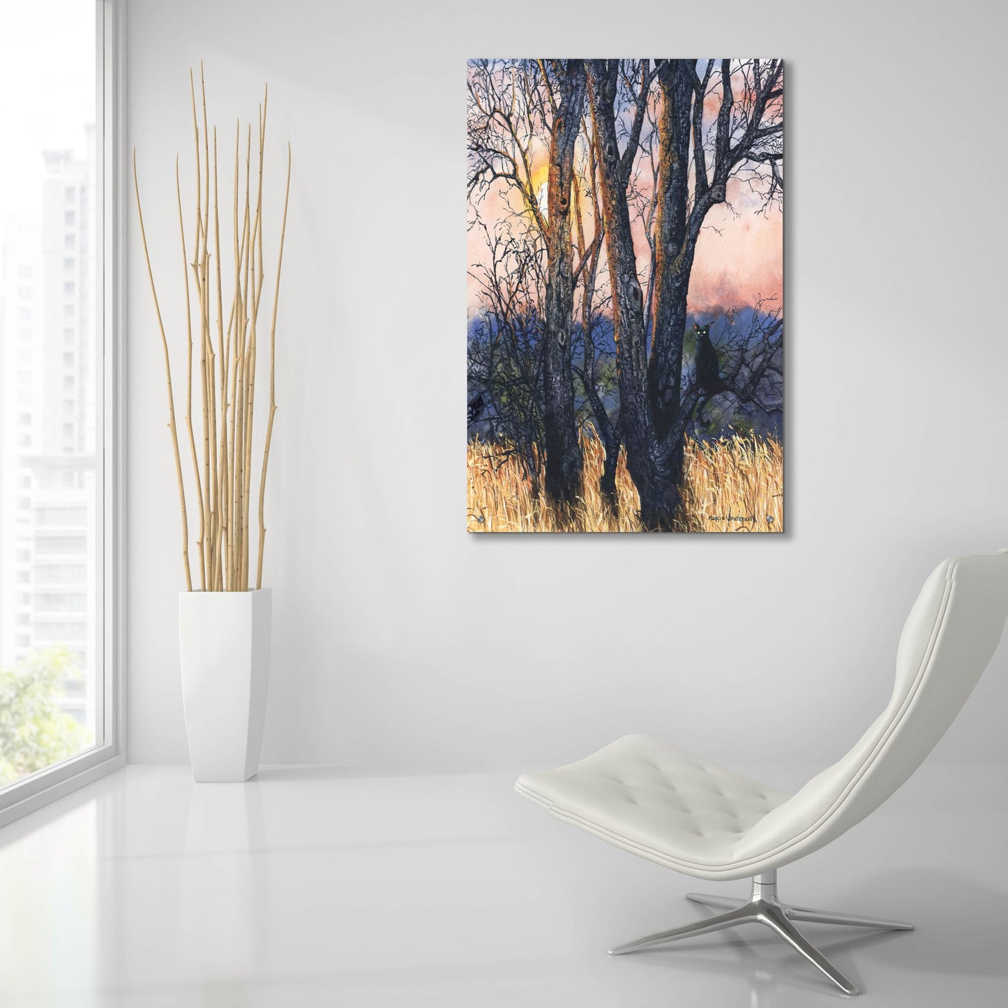 Epic Art 'Sundown' by Maggie Vandewalle, Acrylic Glass Wall Art,24x36