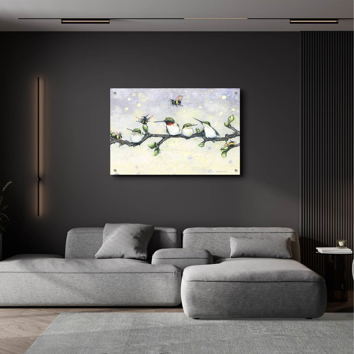 Epic Art 'The Birds and the Bees' by Maggie Vandewalle, Acrylic Glass Wall Art,36x24