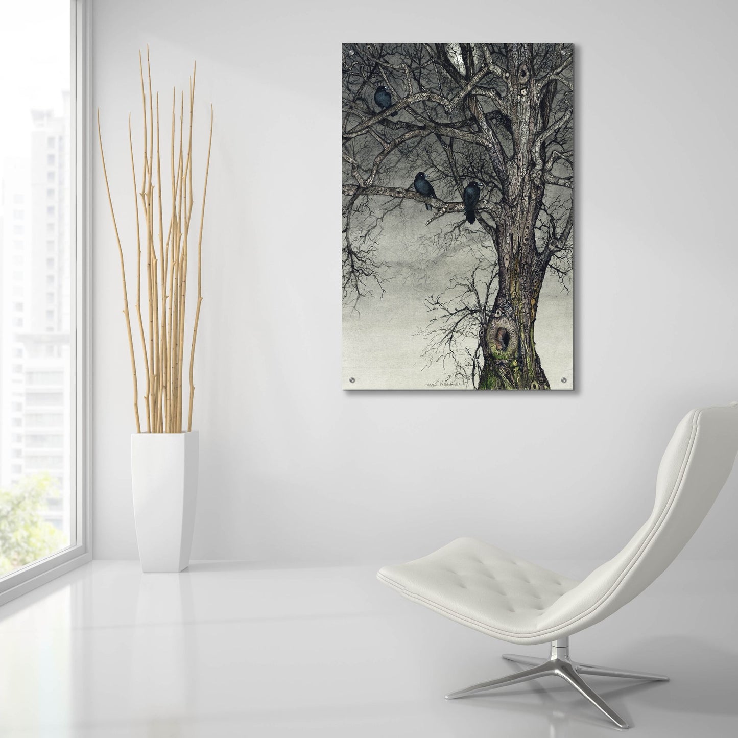 Epic Art 'The Roosting Place' by Maggie Vandewalle, Acrylic Glass Wall Art,24x36