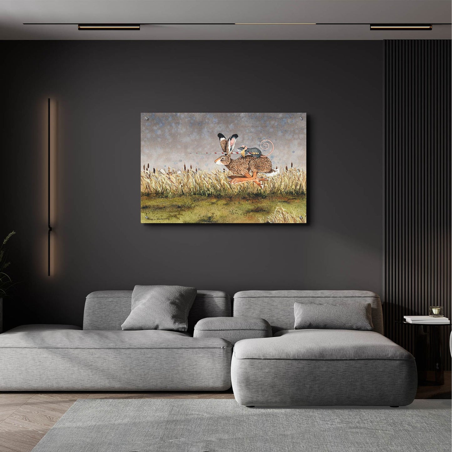 Epic Art 'The Tilters' by Maggie Vandewalle, Acrylic Glass Wall Art,36x24