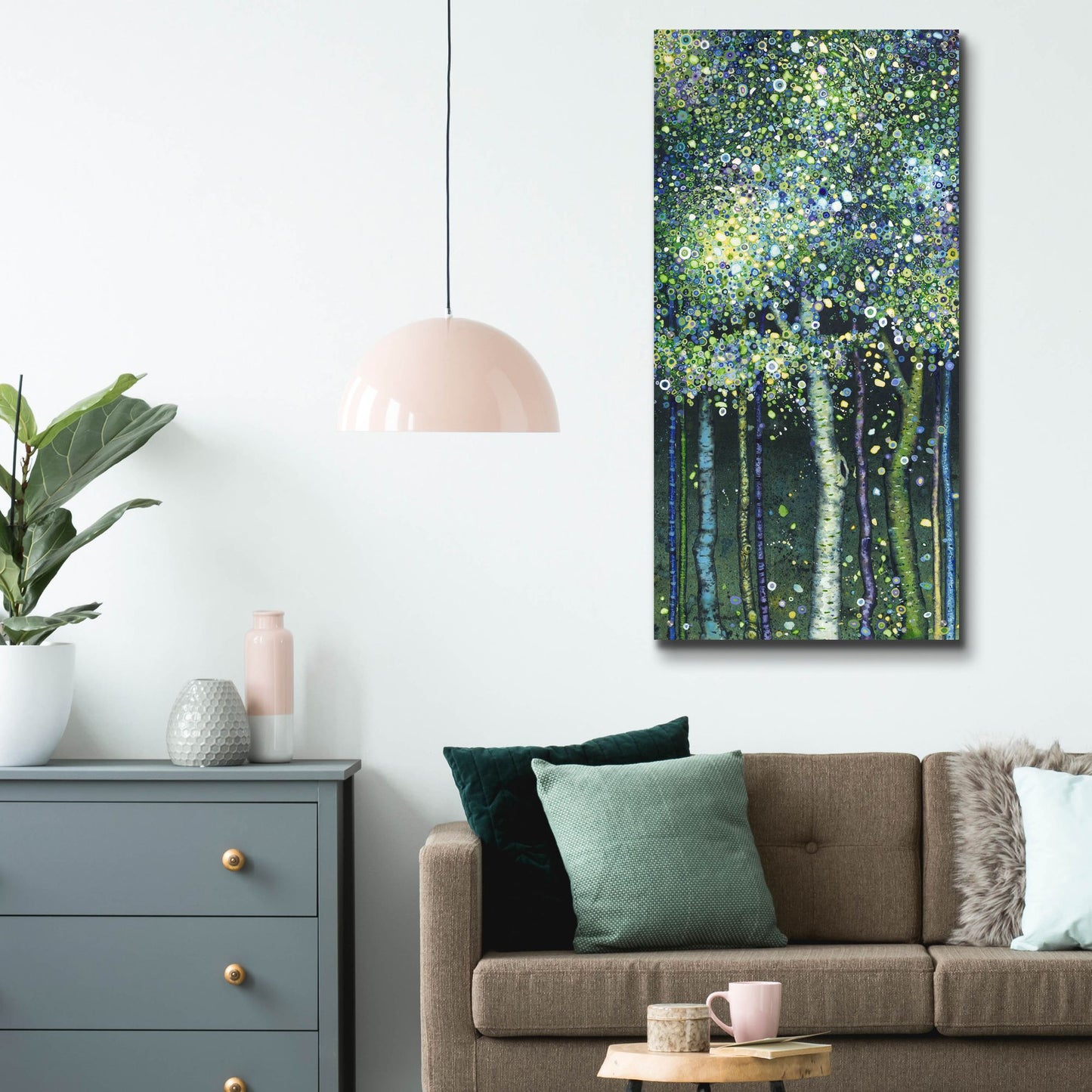 Epic Art 'Vernal Equinox' by Maggie Vandewalle, Acrylic Glass Wall Art,24x48