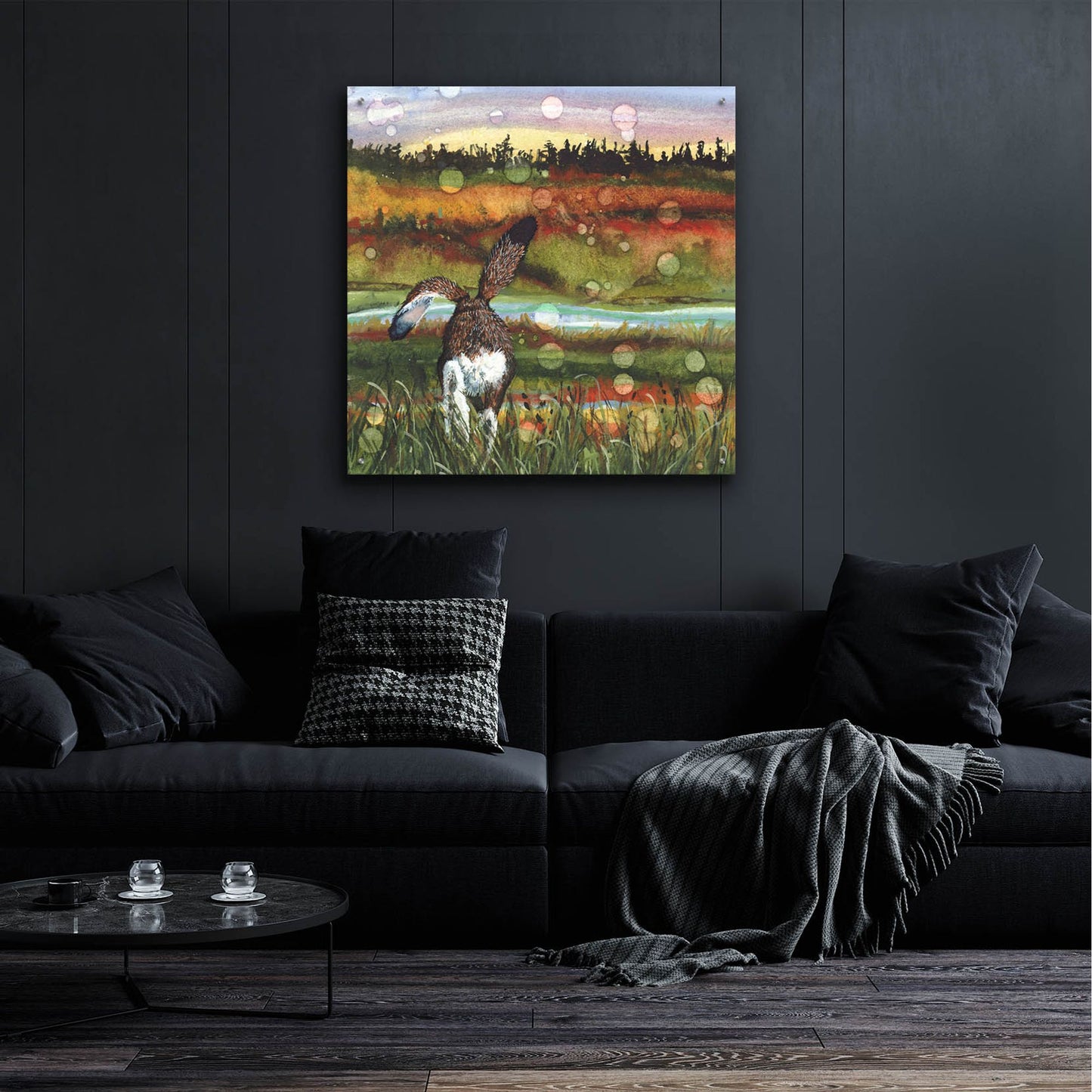 Epic Art 'Lolloping' by Maggie Vandewalle, Acrylic Glass Wall Art,36x36