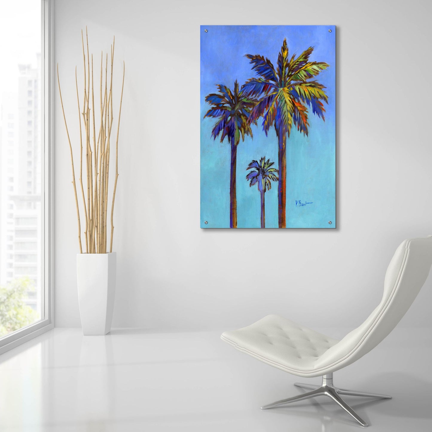 Epic Art 'Santa Rita Palm II' by Paul Brent, Acrylic Glass Wall Art,24x36