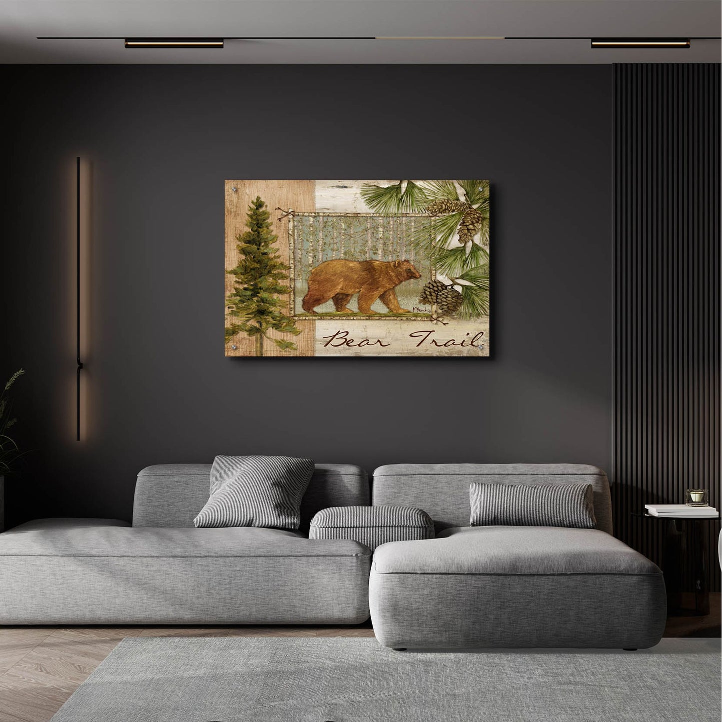Epic Art 'Bear Trail' by Paul Brent, Acrylic Glass Wall Art,36x24
