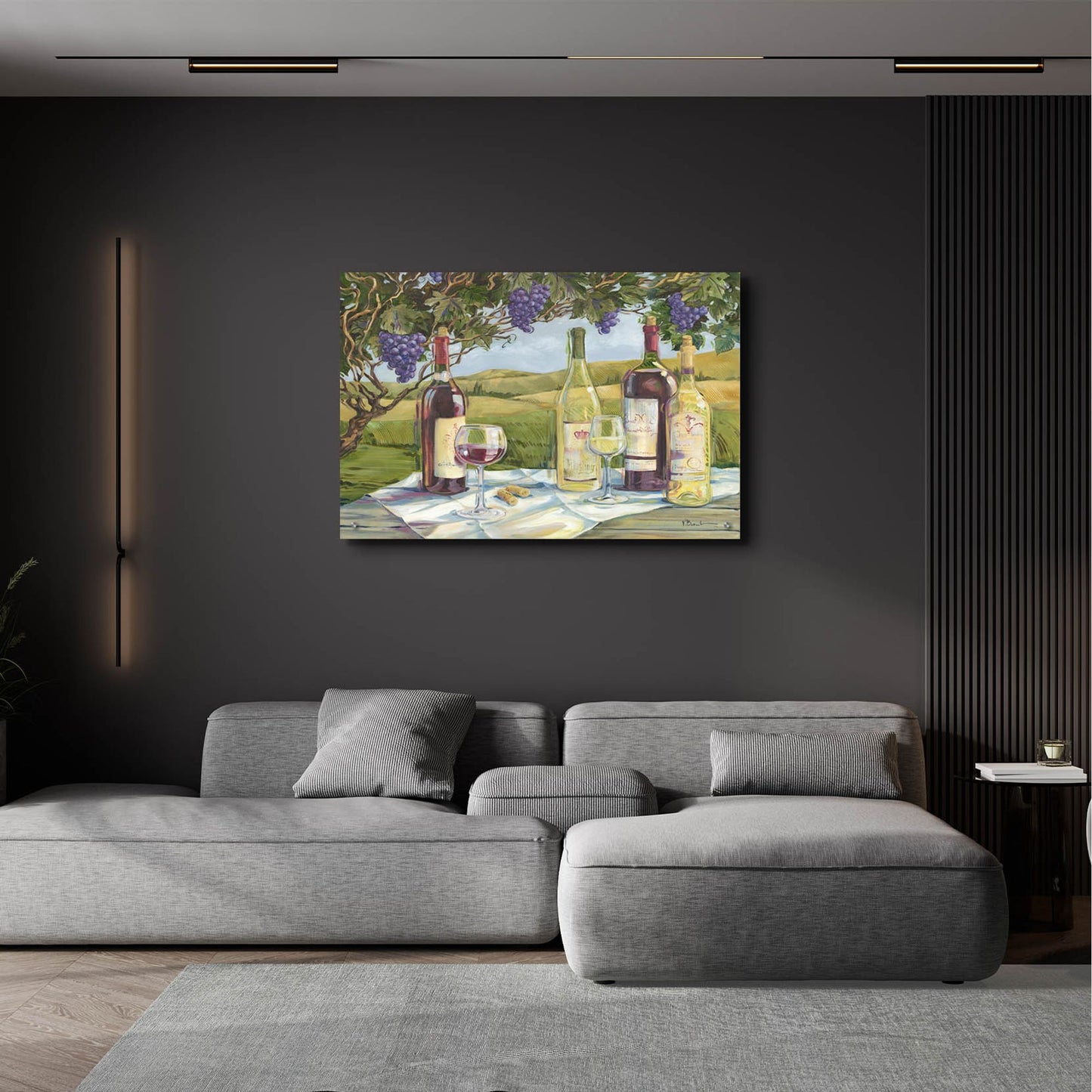 Epic Art 'Vineyard Wine Tasting' by Paul Brent, Acrylic Glass Wall Art,36x24