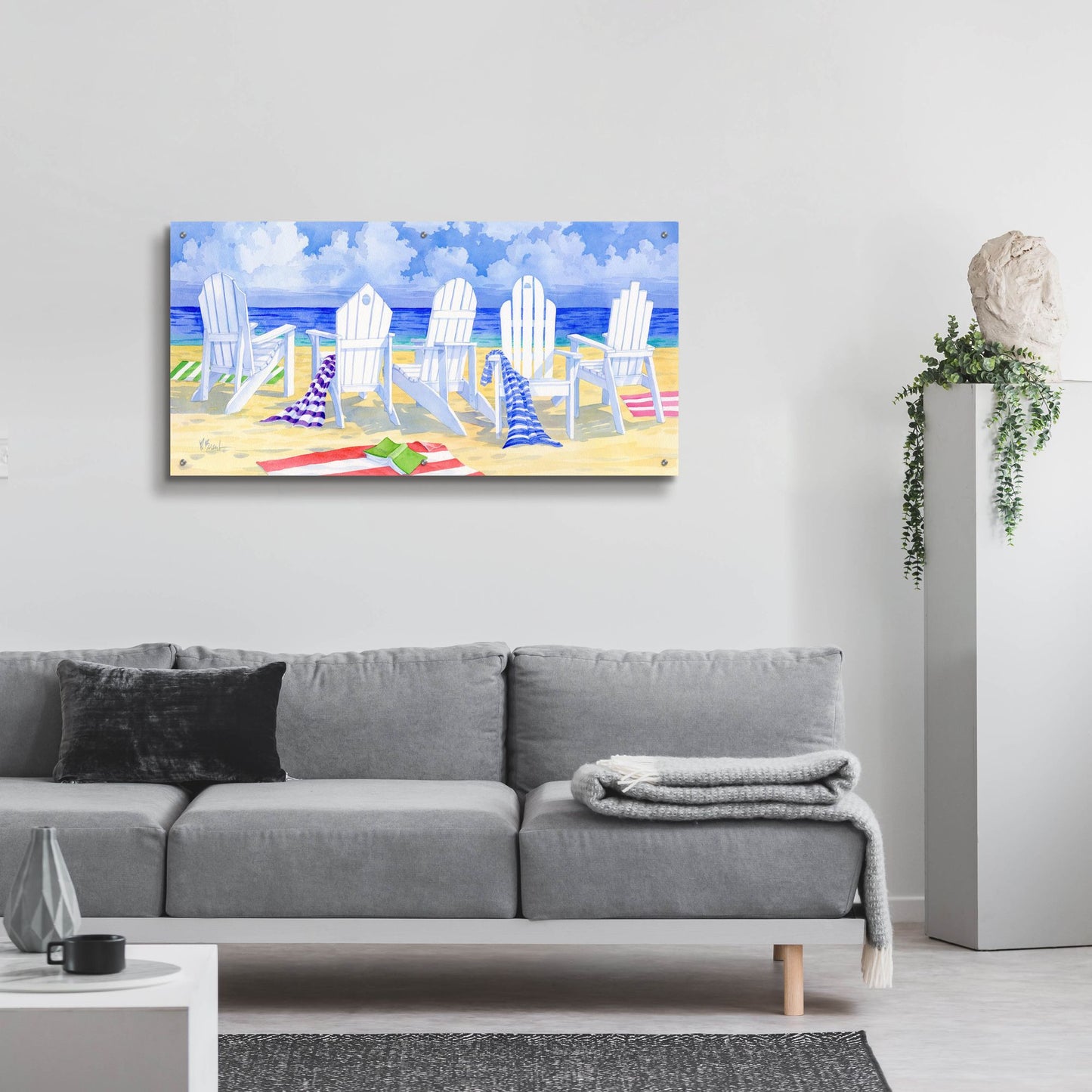 Epic Art 'Front Row Seats Bright' by Paul Brent, Acrylic Glass Wall Art,48x24