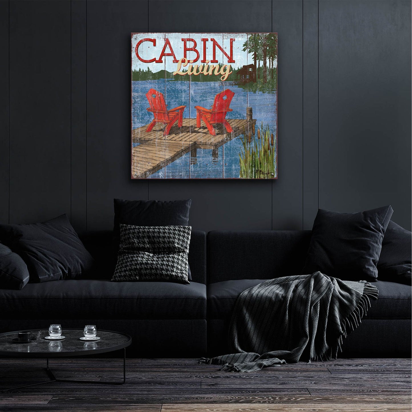 Epic Art 'Lake Living I' by Paul Brent, Acrylic Glass Wall Art,36x36