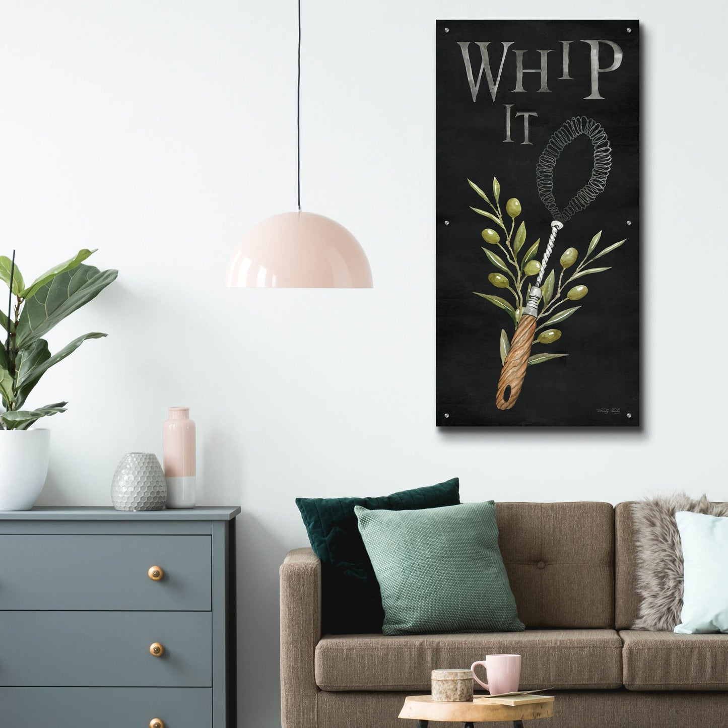 Epic Art 'Whip It' by Cindy Jacobs, Acrylic Glass Wall Art,24x48