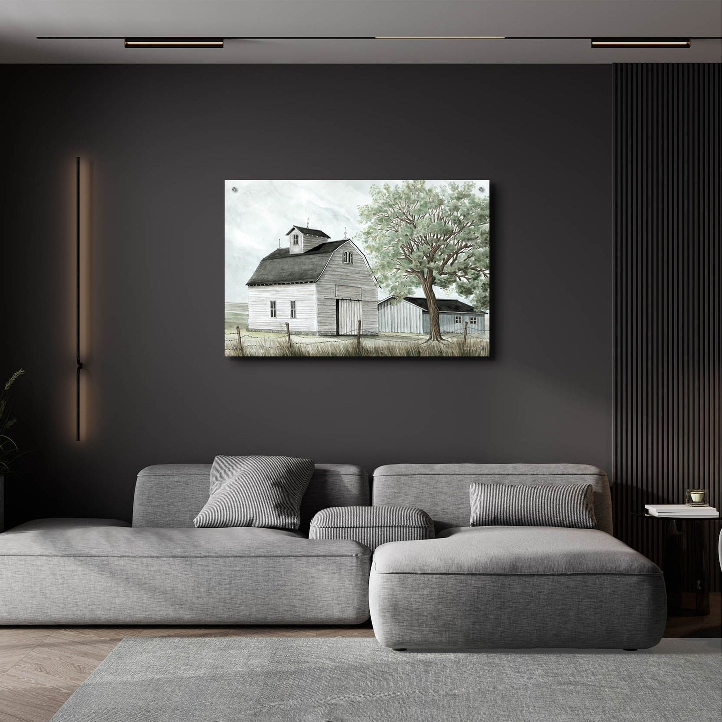 Epic Art 'Back Country Barn' by Cindy Jacobs, Acrylic Glass Wall Art,36x24
