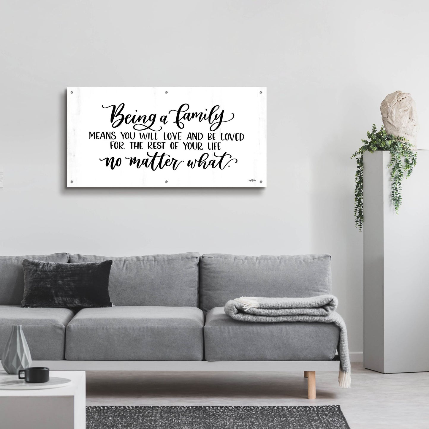 Epic Art 'No Matter What' by Imperfect Dust, Acrylic Glass Wall Art,48x24