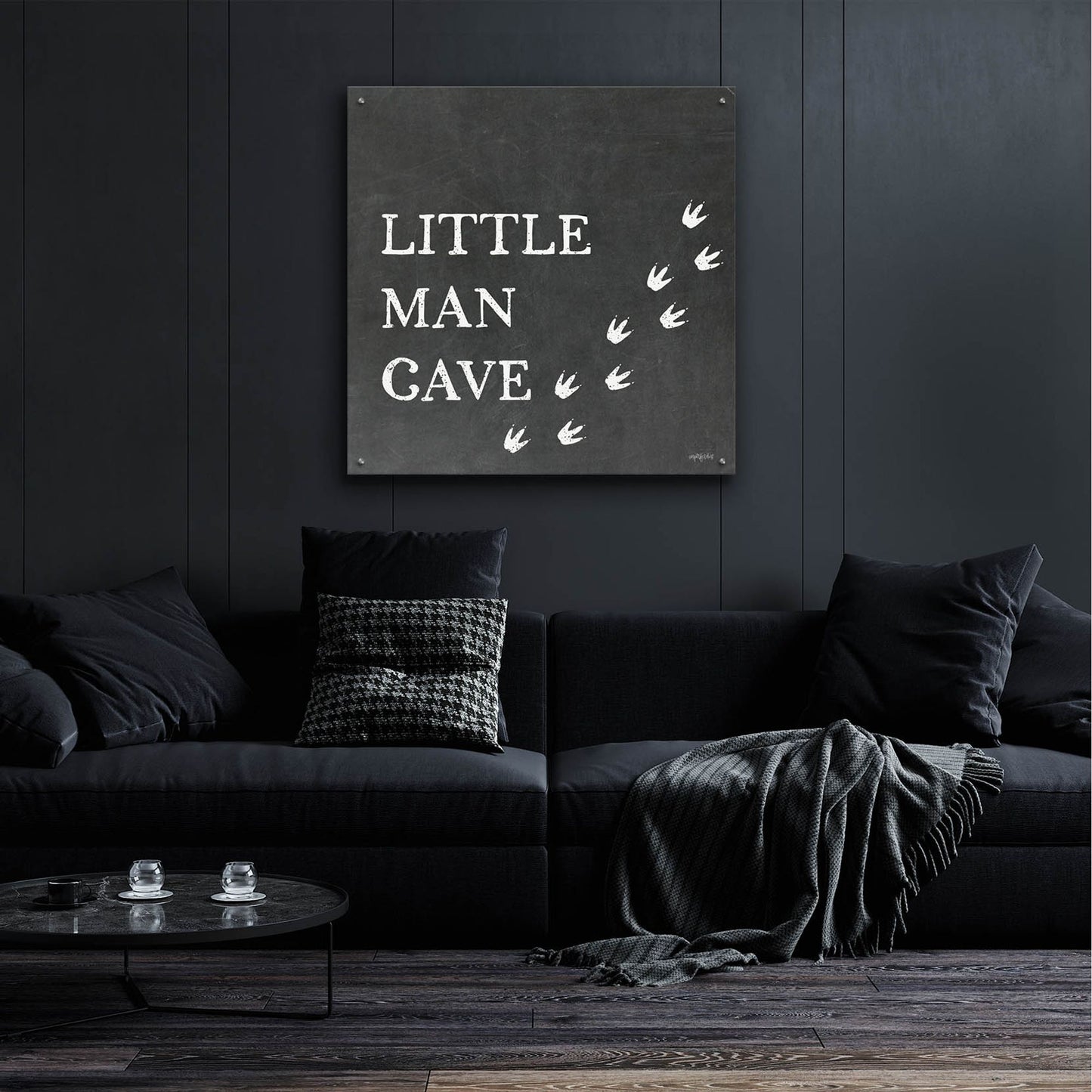 Epic Art 'Little Man Cave ' by Imperfect Dust, Acrylic Glass Wall Art,36x36