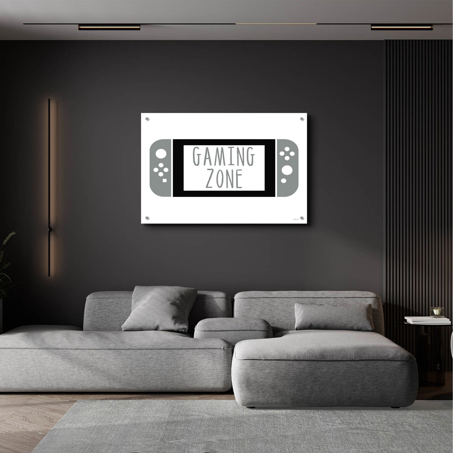 Epic Art 'Gaming Zone ' by Imperfect Dust, Acrylic Glass Wall Art,36x24