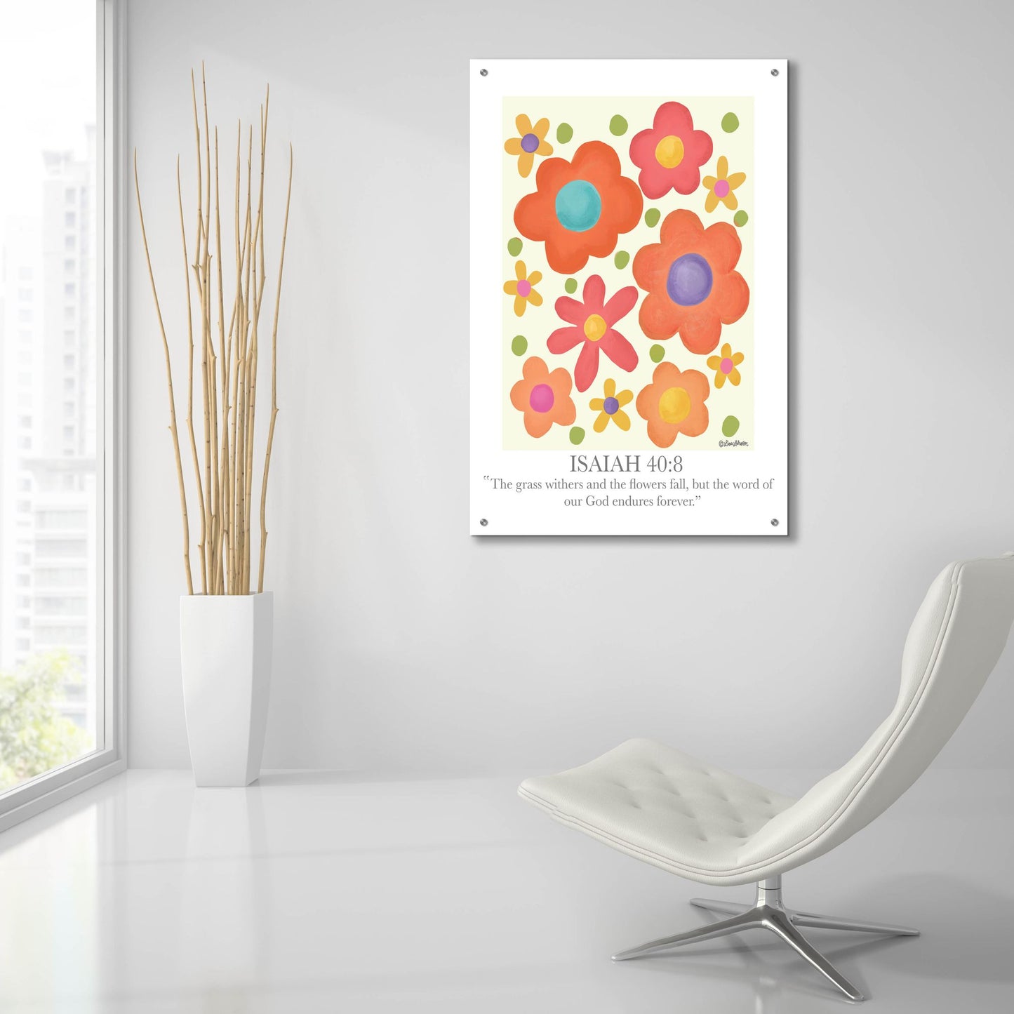 Epic Art 'The Word of Our God' by Lisa Larson, Acrylic Glass Wall Art,24x36