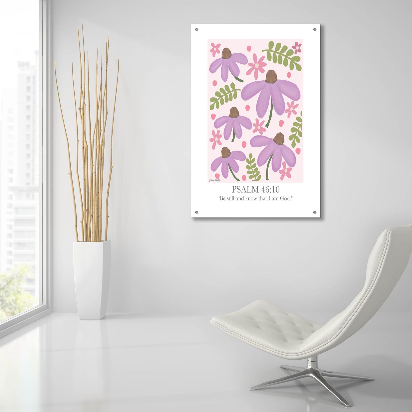 Epic Art 'Be Still and Know' by Lisa Larson, Acrylic Glass Wall Art,24x36